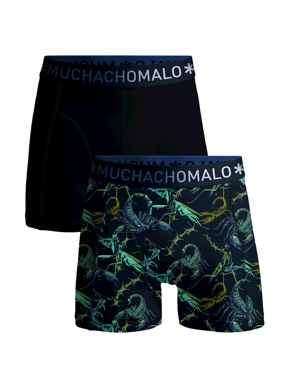 2 - Pack Bamboo Boxer Shorts Scorpion SCORPION1010 01 Print/Black