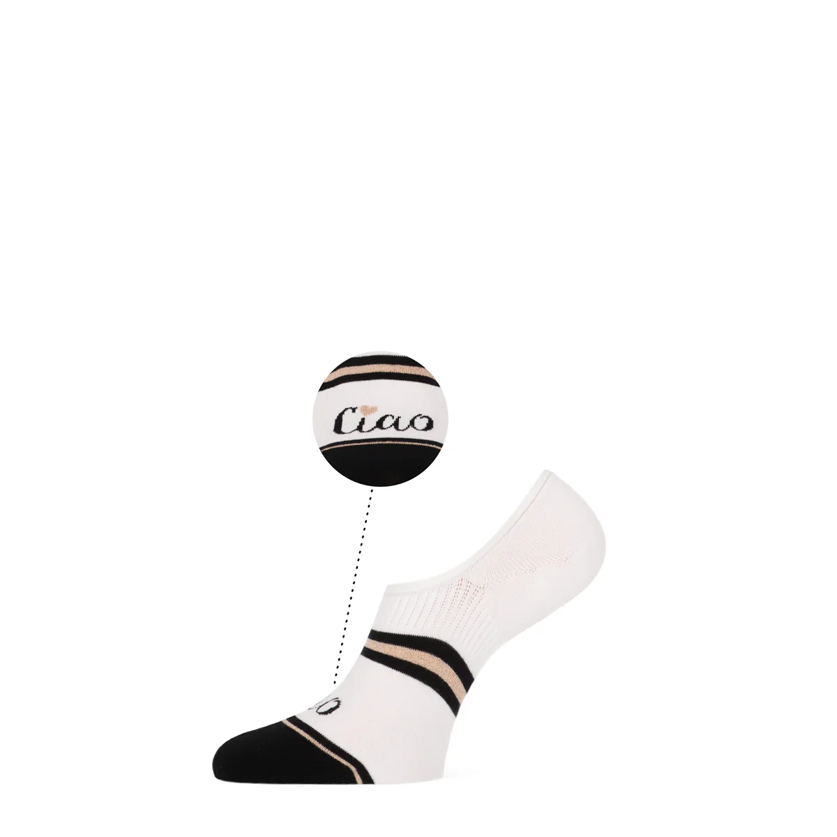 2 - Pack Bella Footies 101022026 7000 White Black - Image 2