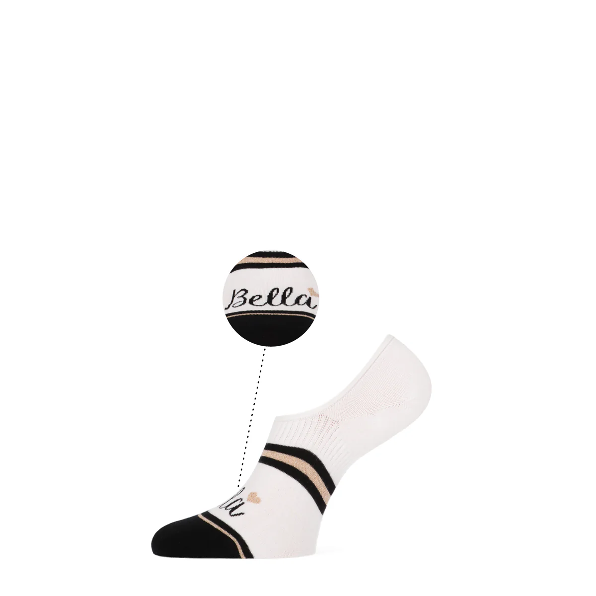 2 - Pack Bella Footies 101022026 7000 White Black - Image 4