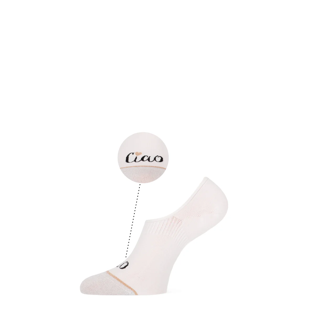 2 - Pack Bella Footies 101022026 7001 Off White Bordeaux Beige - Image 2