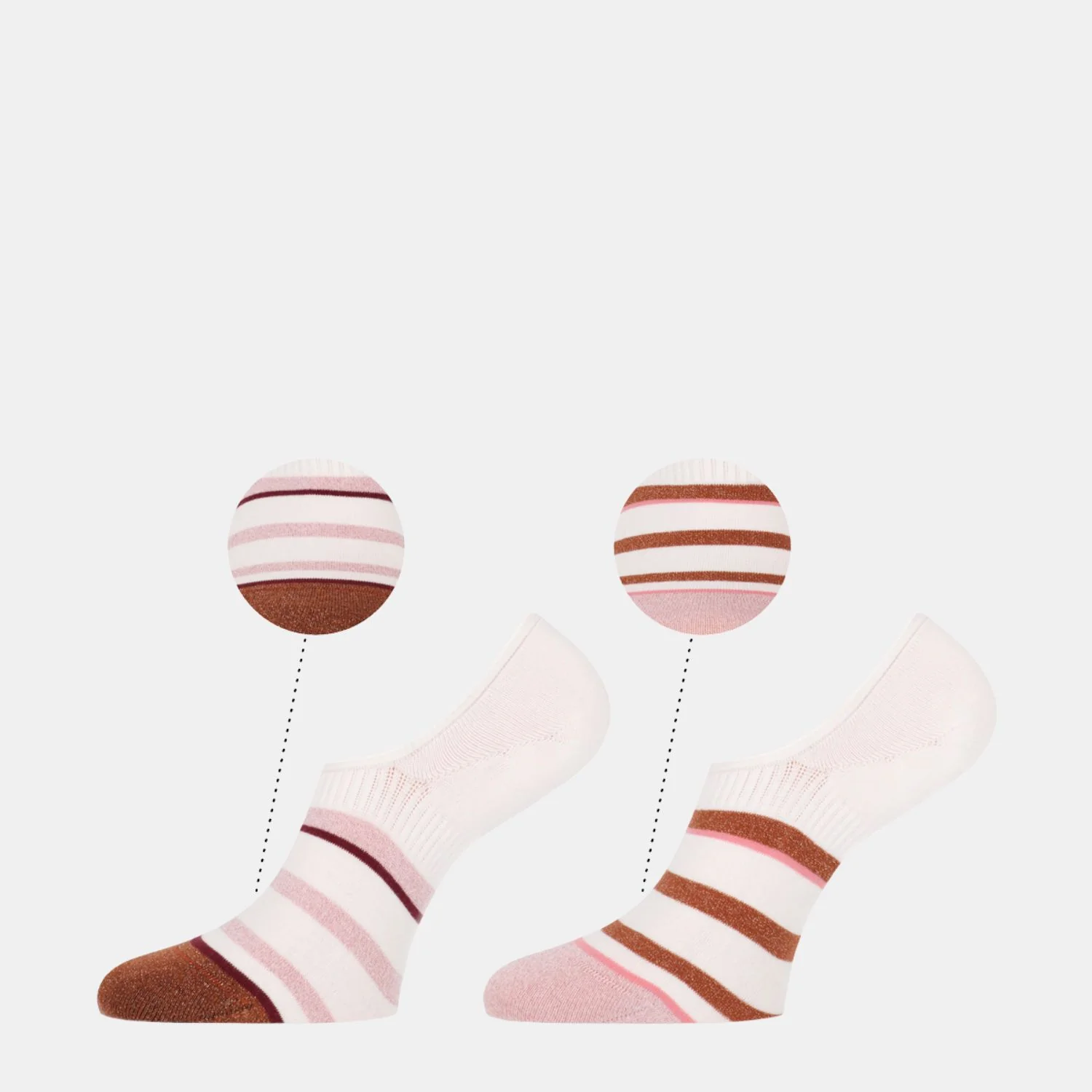 2 - Pack Bo Footies 101022018 7000 Off White Peach