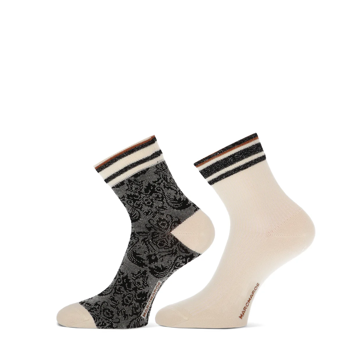 2 - Pack Coco Short Sok 82165 1100P 2p 2x Off White
