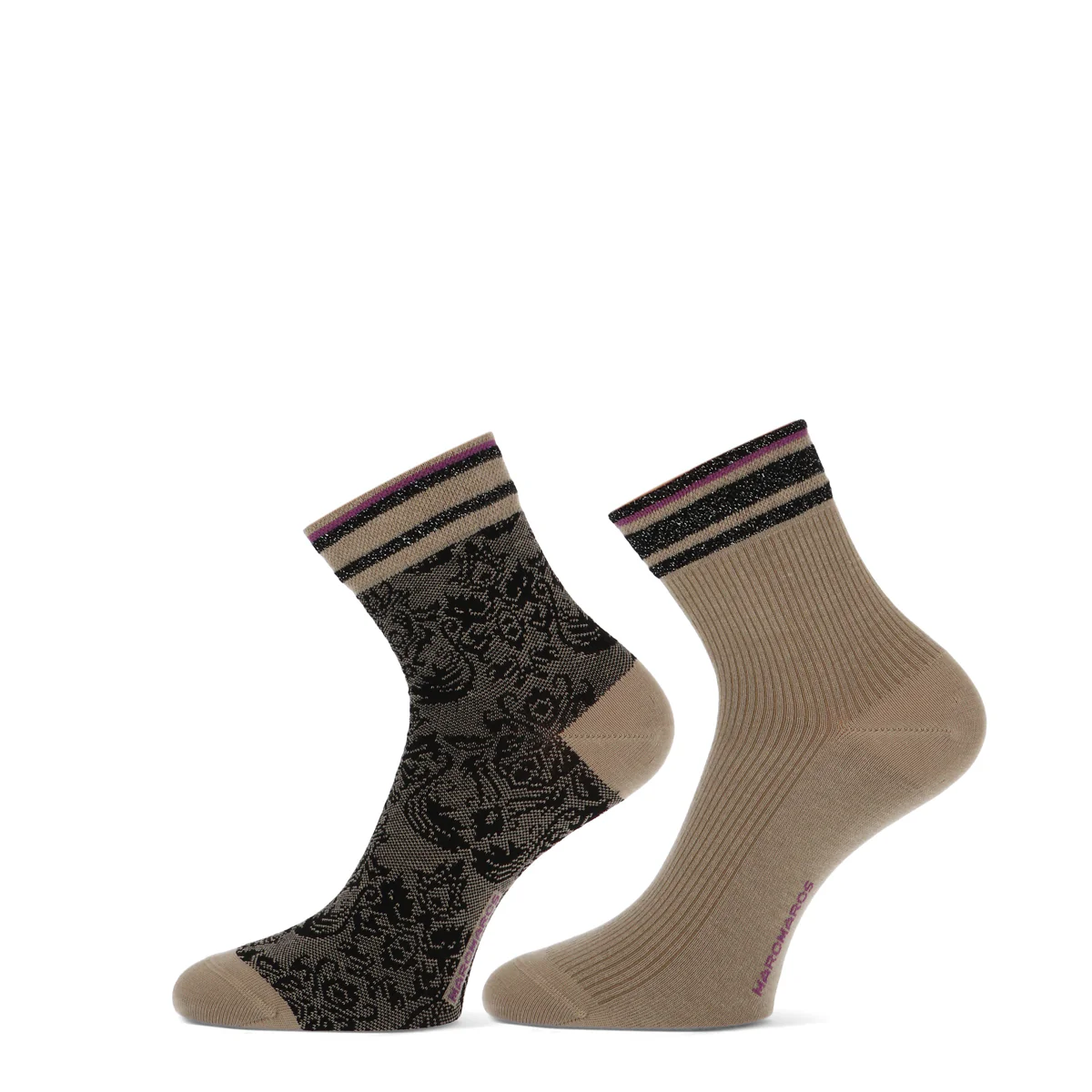 2 - Pack Coco Short Sok 82165 1653P 2p 2x Mid Beige