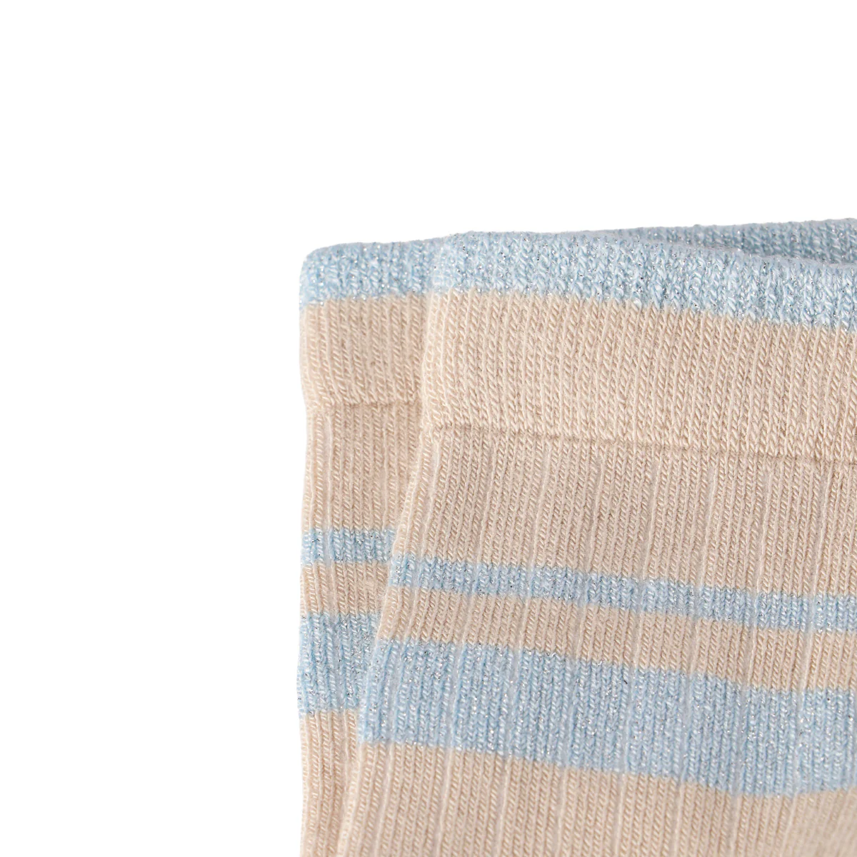 2 - Pack Dames Korte Sokken Bamboe met Lurex 101052018 7004 Beige L Blue L - Image 5