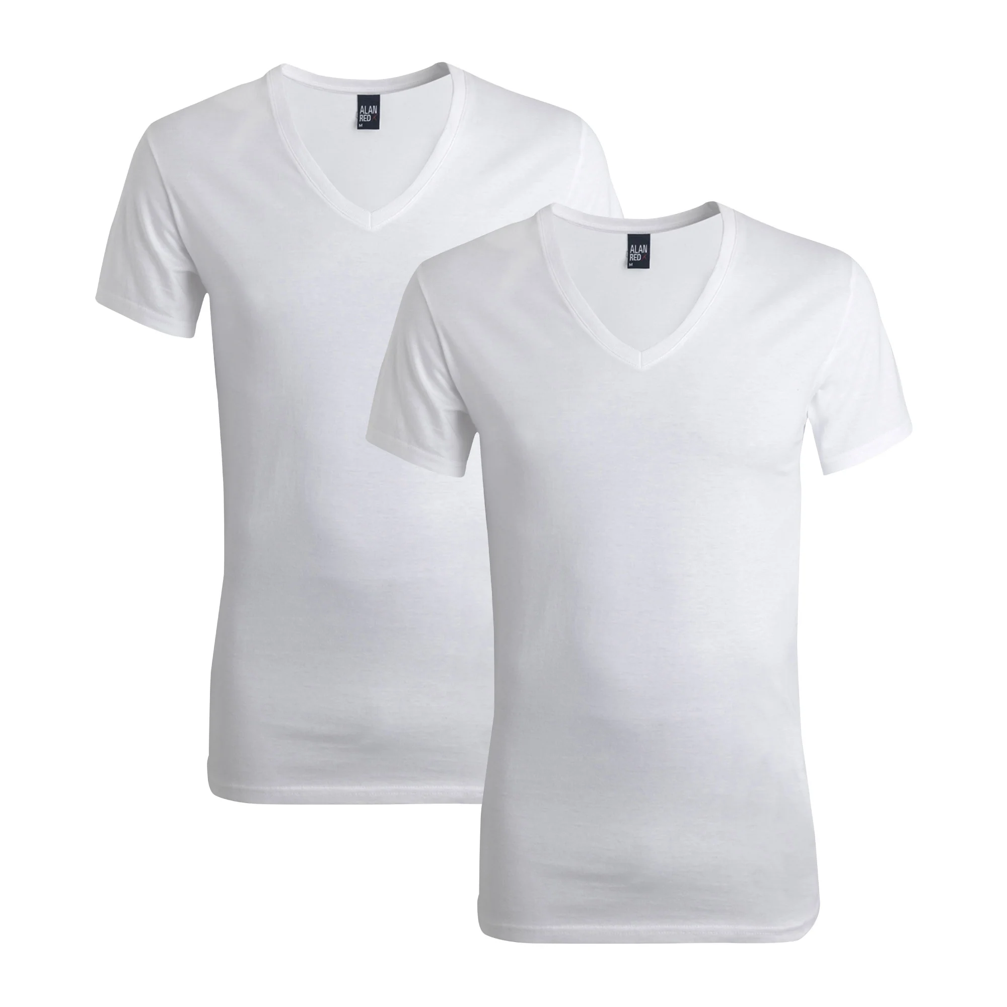 2 - Pack Dean V-Neck 6661 01 white
