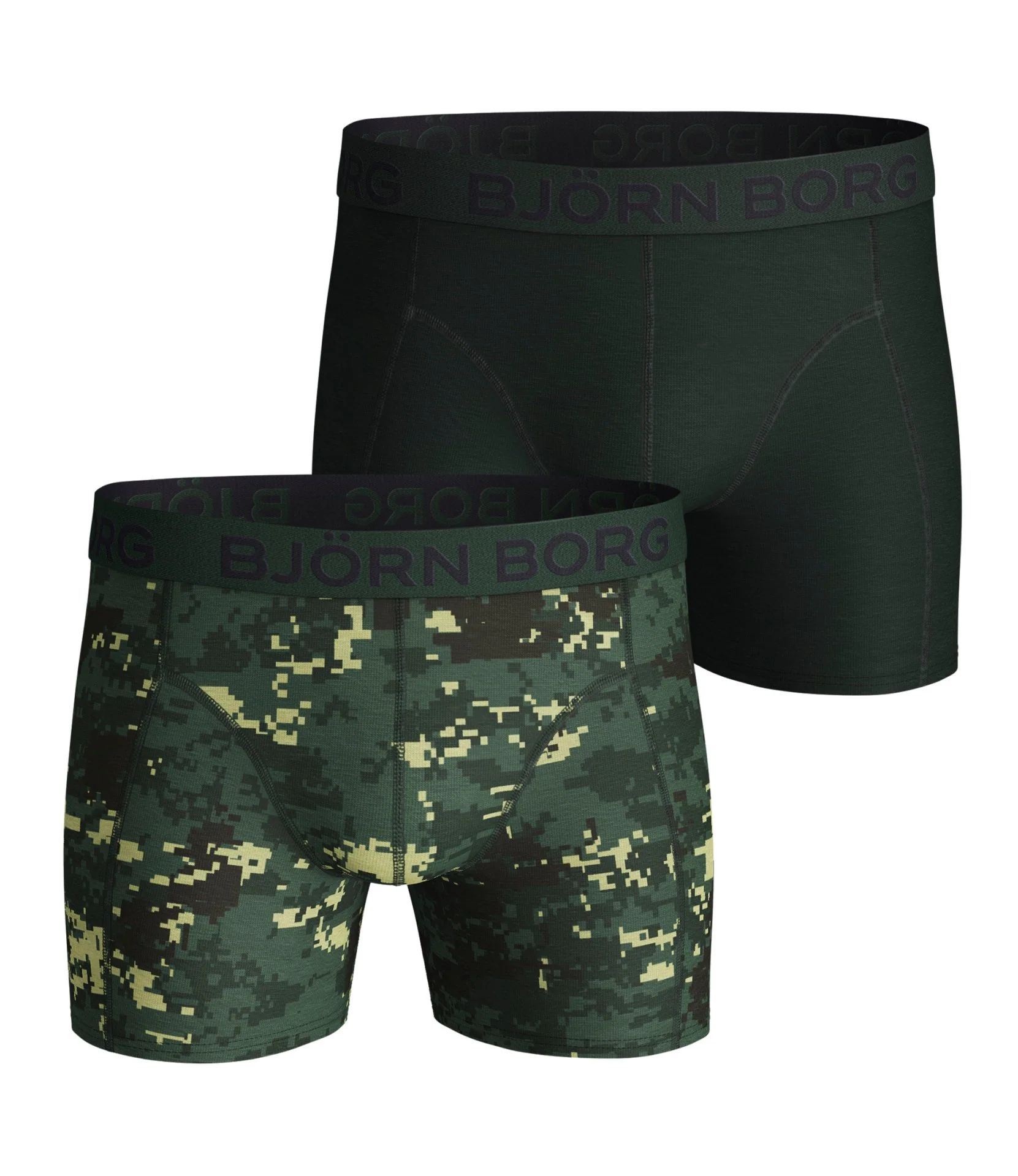 2 - Pack Digital Woodland Sammy Shorts 2111-1082 81461 Duck Green
