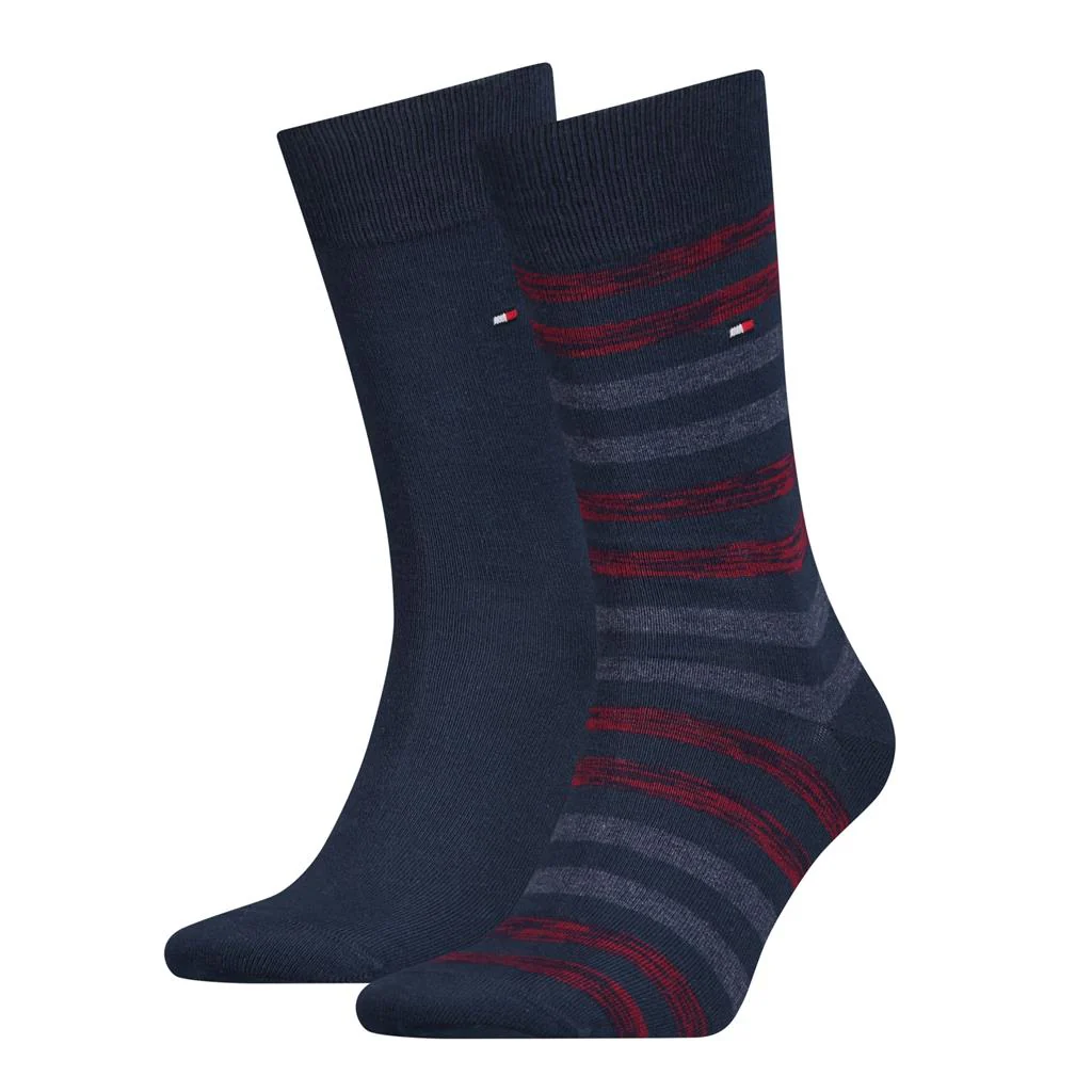 2 - Pack Duo Stripe Sock 472001001 047 navy/rouge