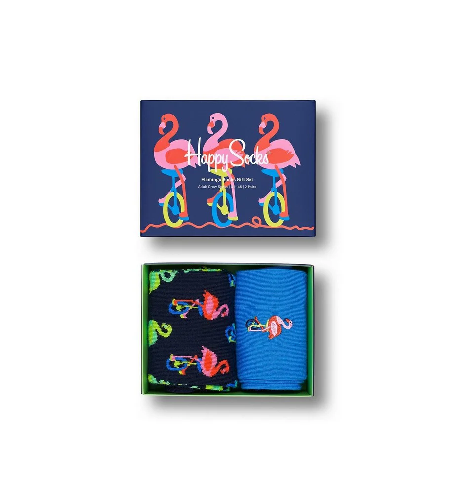 2 - Pack Flamingo Socks Gift Set XFLA02 6500 6500