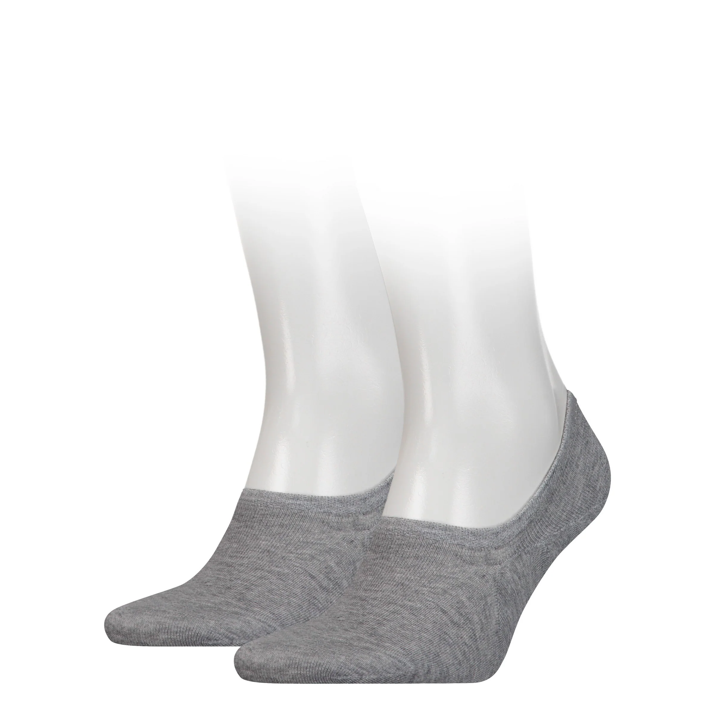2 - Pack Footie Invisible Sok 382024001 758 middle grey melange