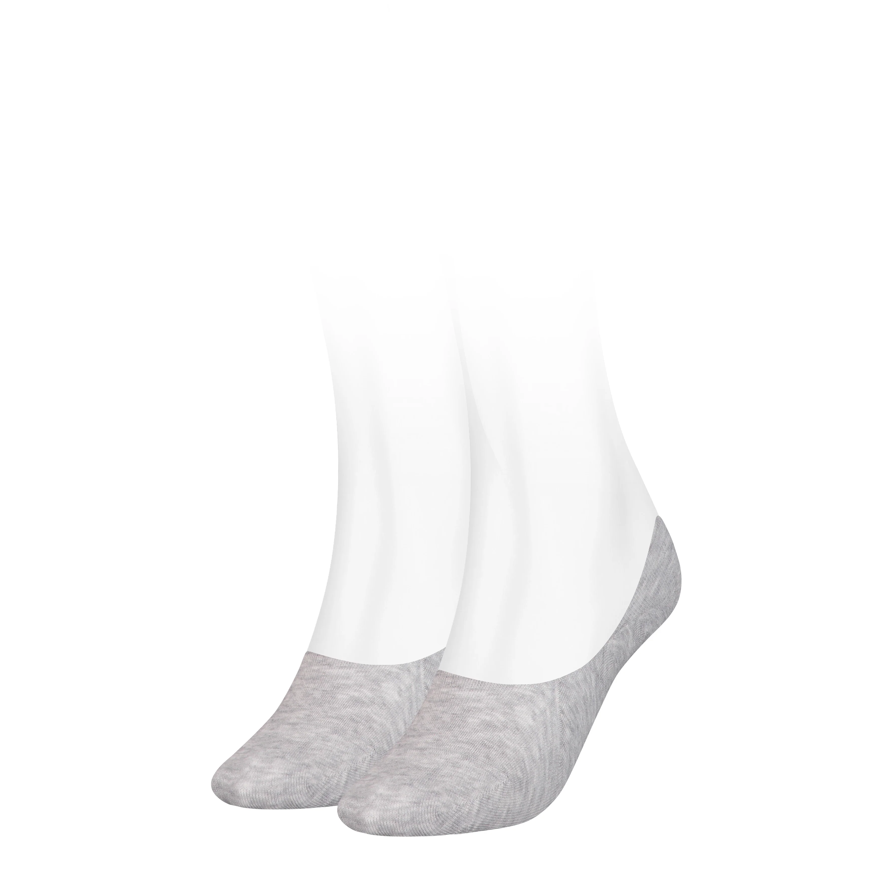 2 - Pack Footie Invisible Sok 383024001 758 middle grey melange