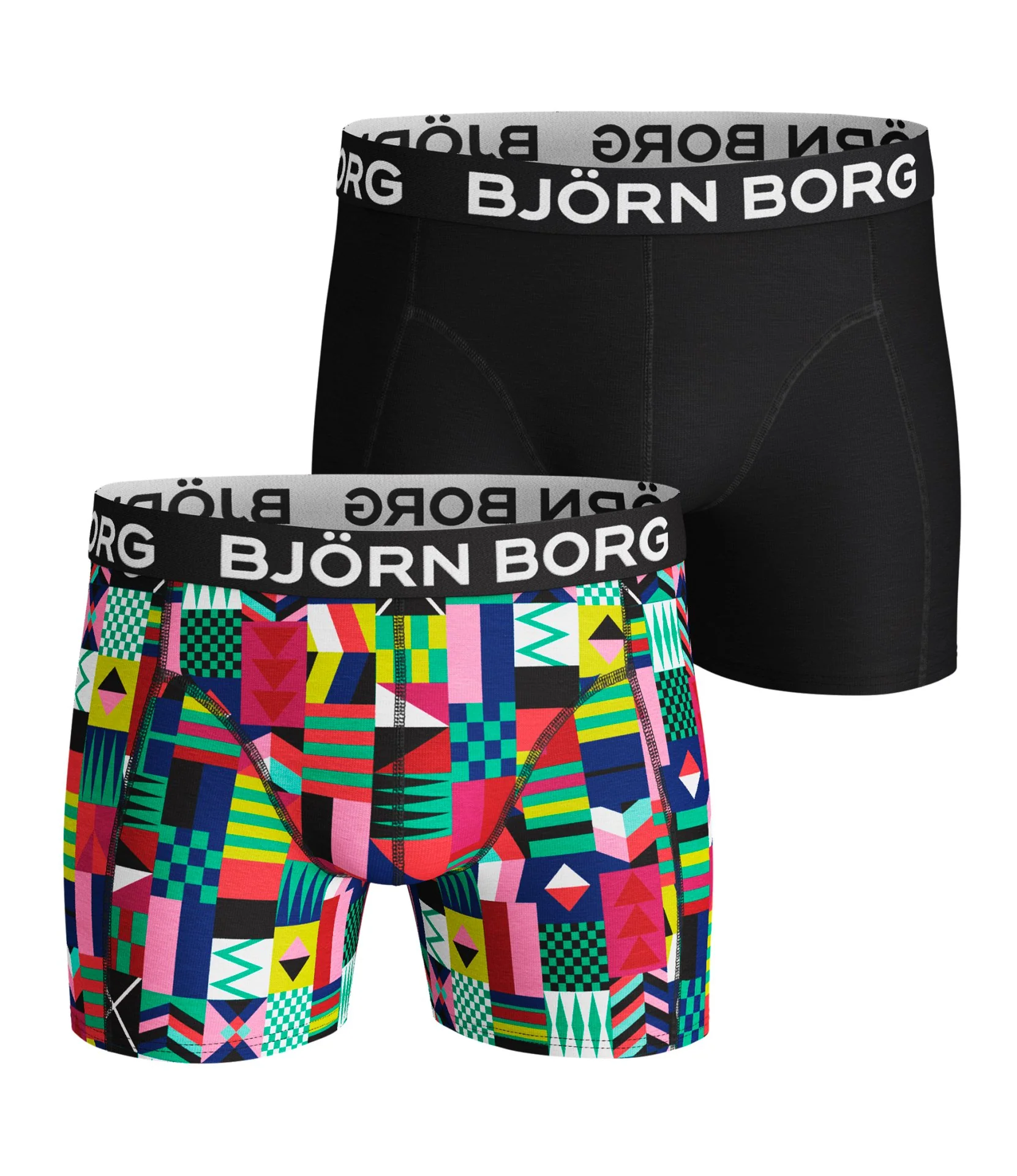 2 - Pack Geo Flag Shorts 2011-1149 80251 Mint Leaf