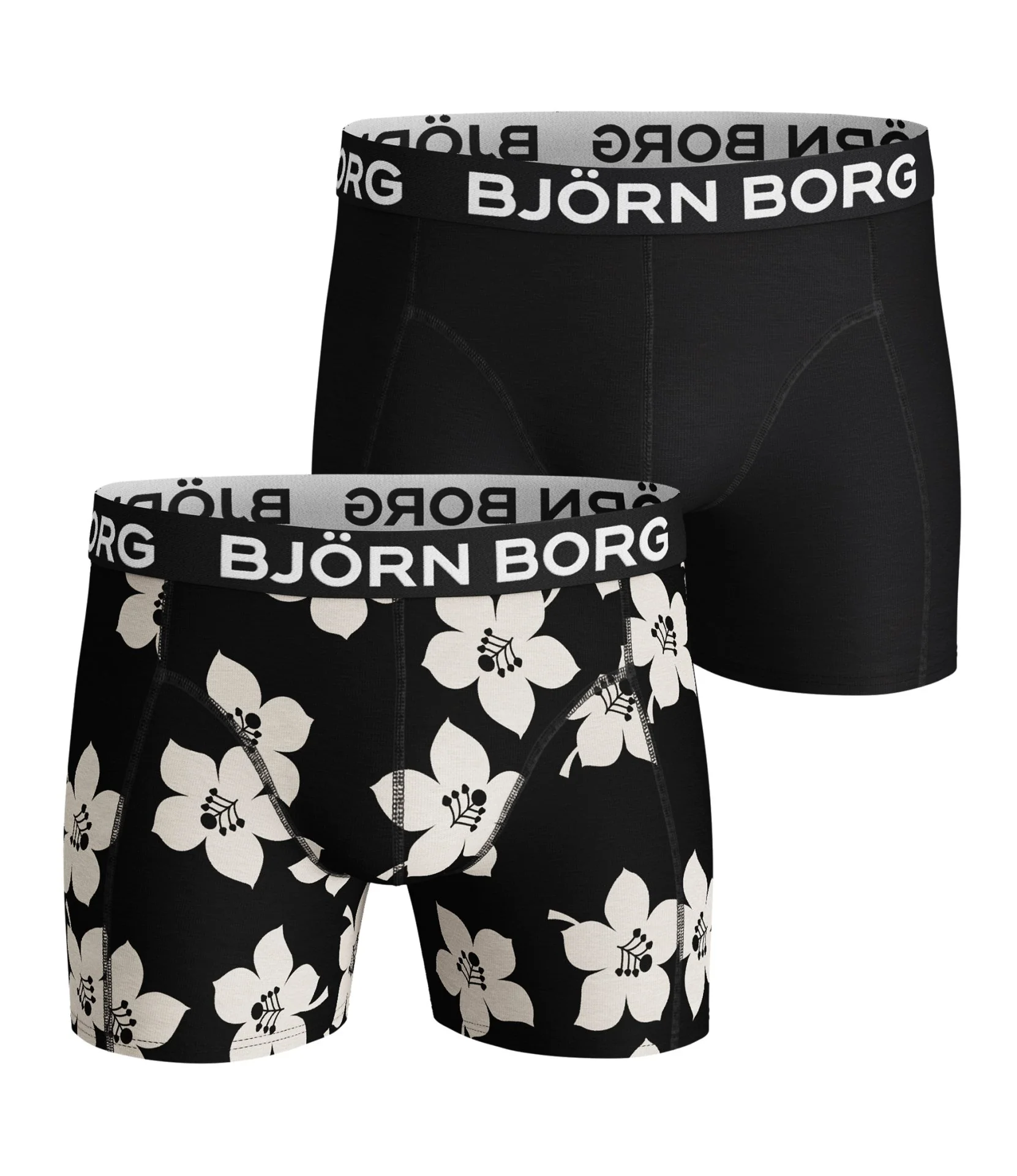 2 - Pack Graphic Floral Sammy Shorts 2111-1067 90651 Black Beauty