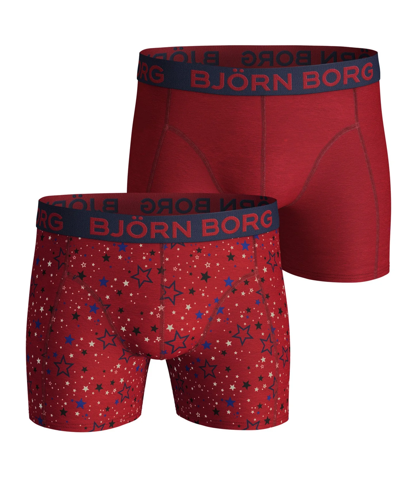 2 - Pack Graphic Star Boxer 1941-1024 40441 Jester Red