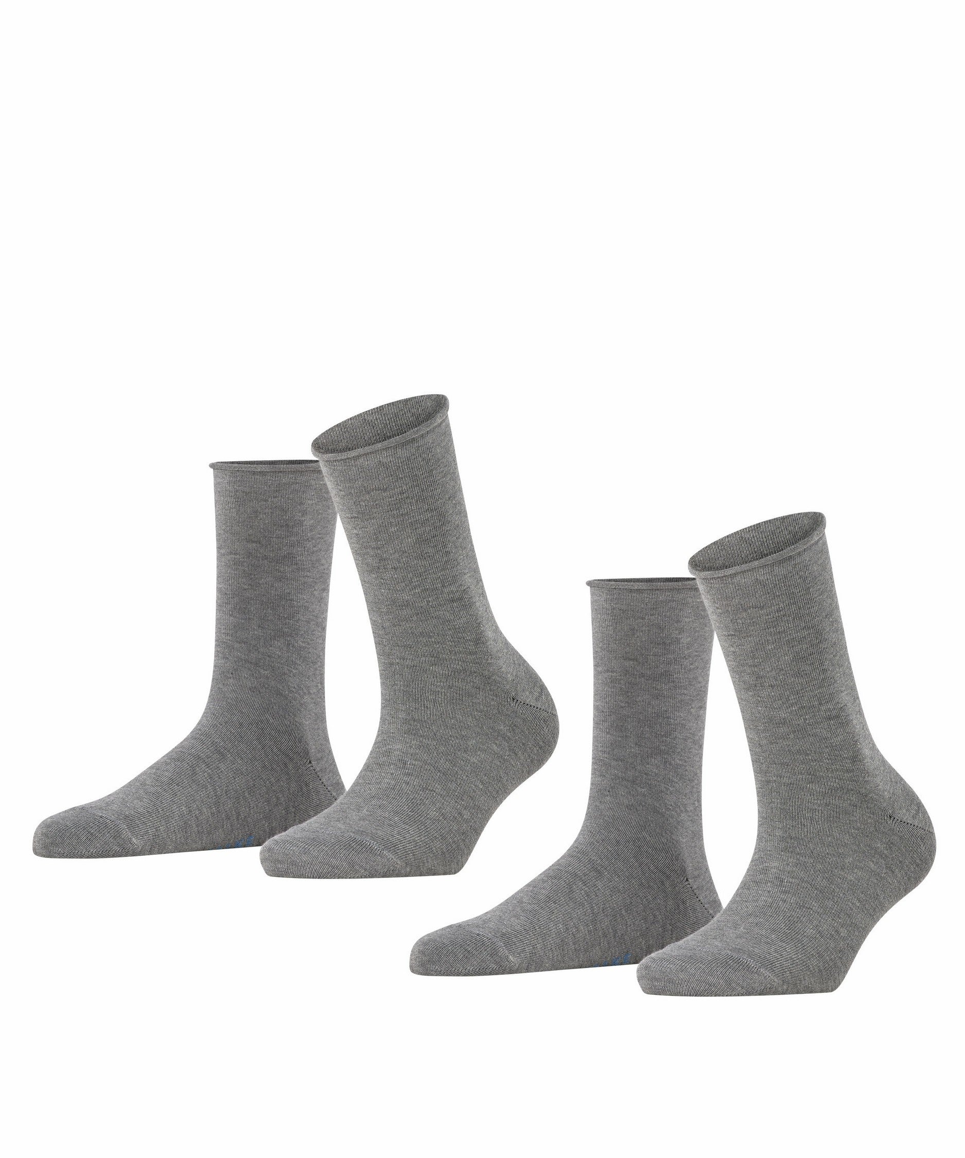 2 - Pack Happy Sok  46417 3390 light greymel.
