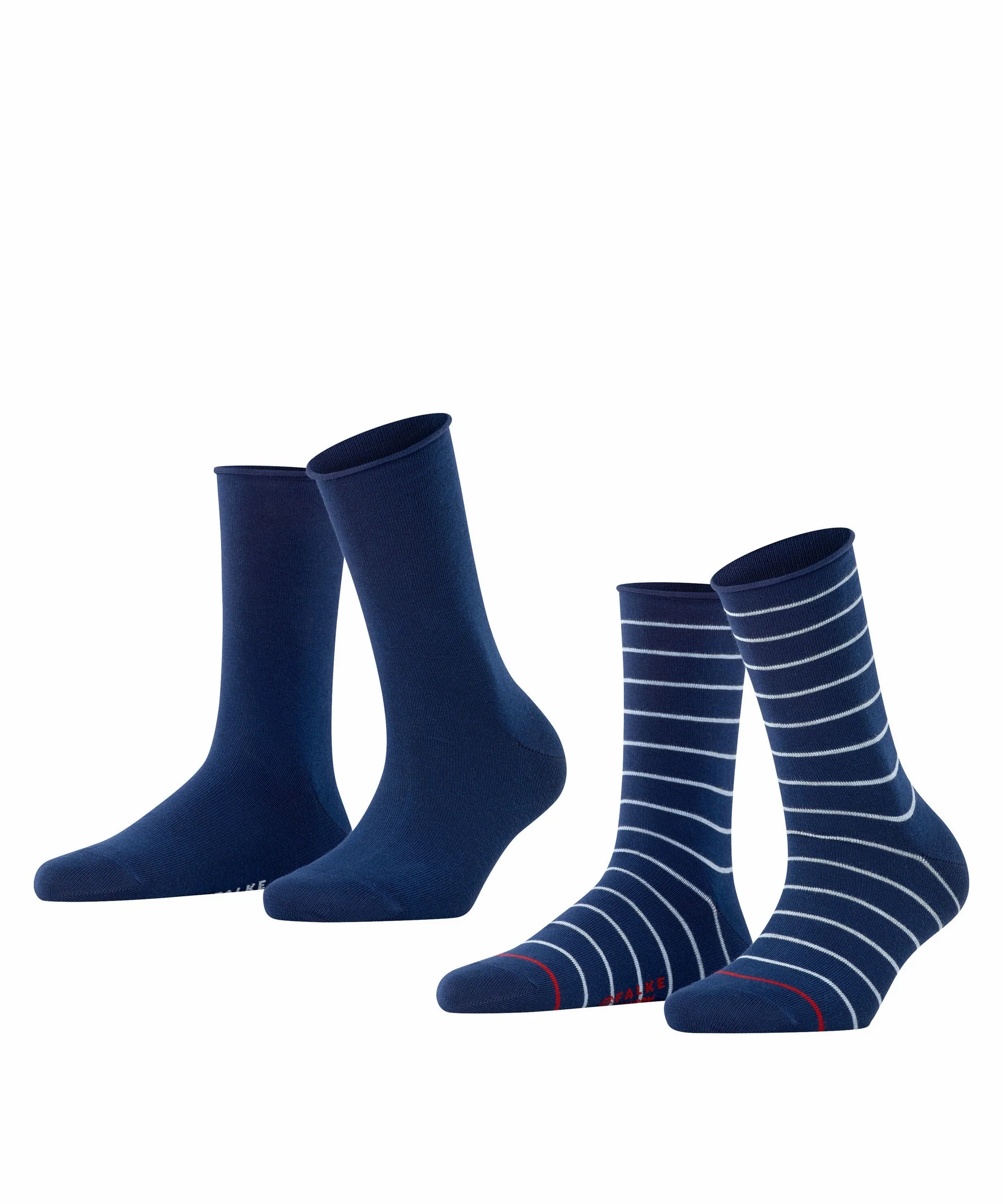 2 - Pack Happy Stripe Sok 46419 6000 royal blue