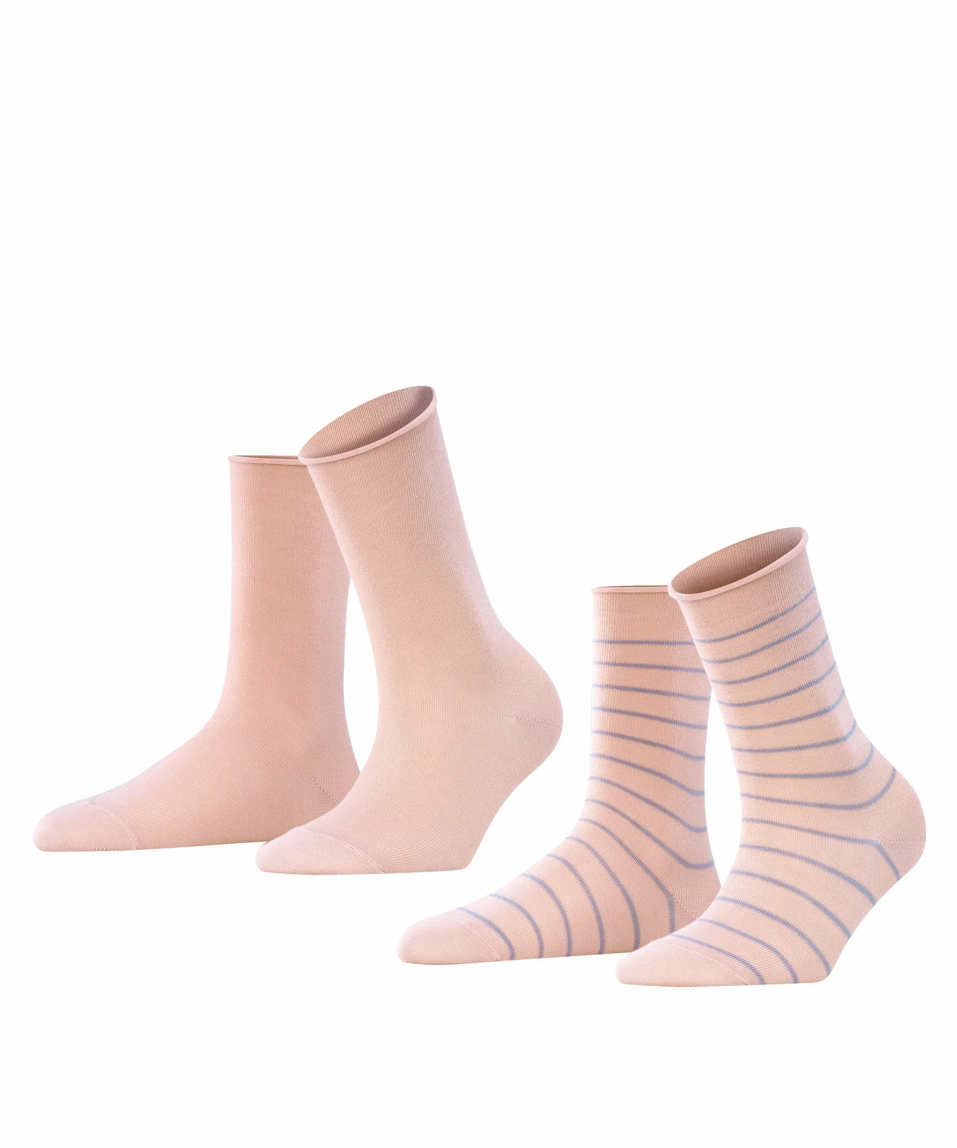 2 - Pack Happy Stripe Sok 46419 8645 BLOSSOM
