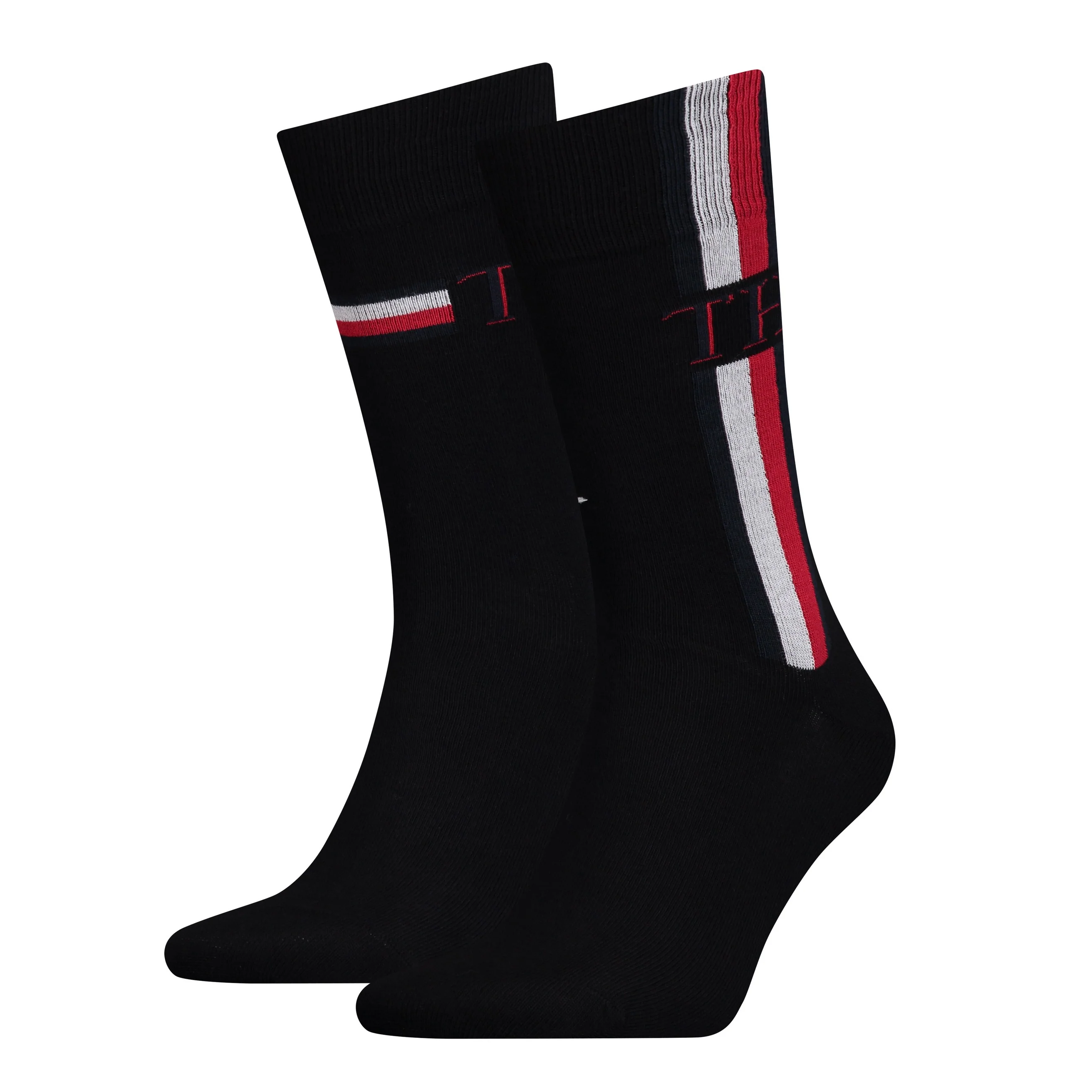 2 - Pack Iconic Stripe Sok 492010001 200 Black