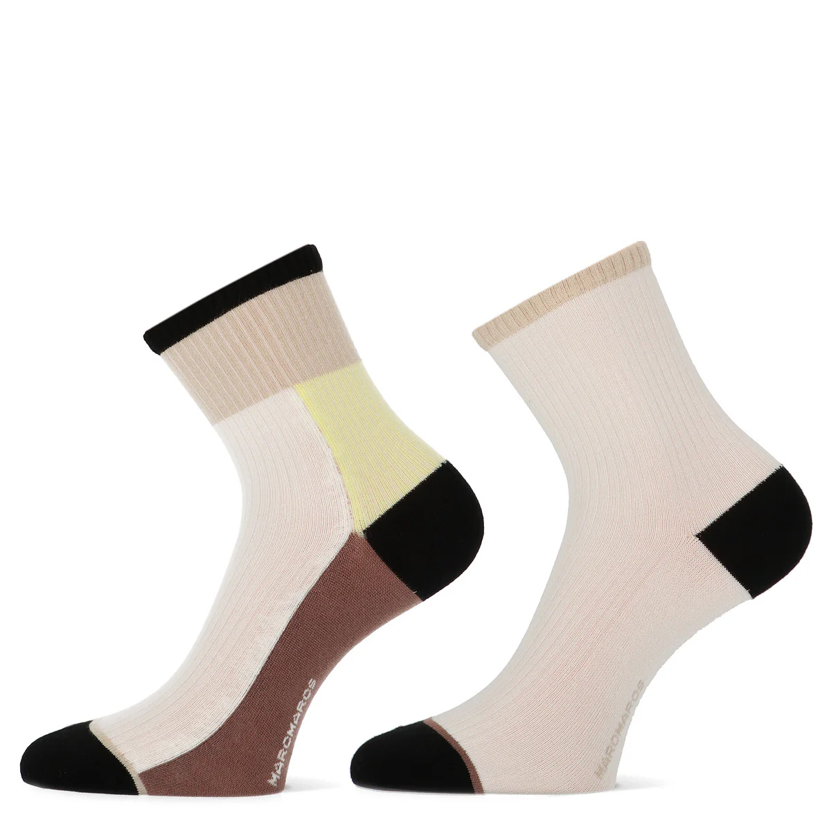 2 - Pack Lilou Short Sok 101052002 7001 Off White Beige