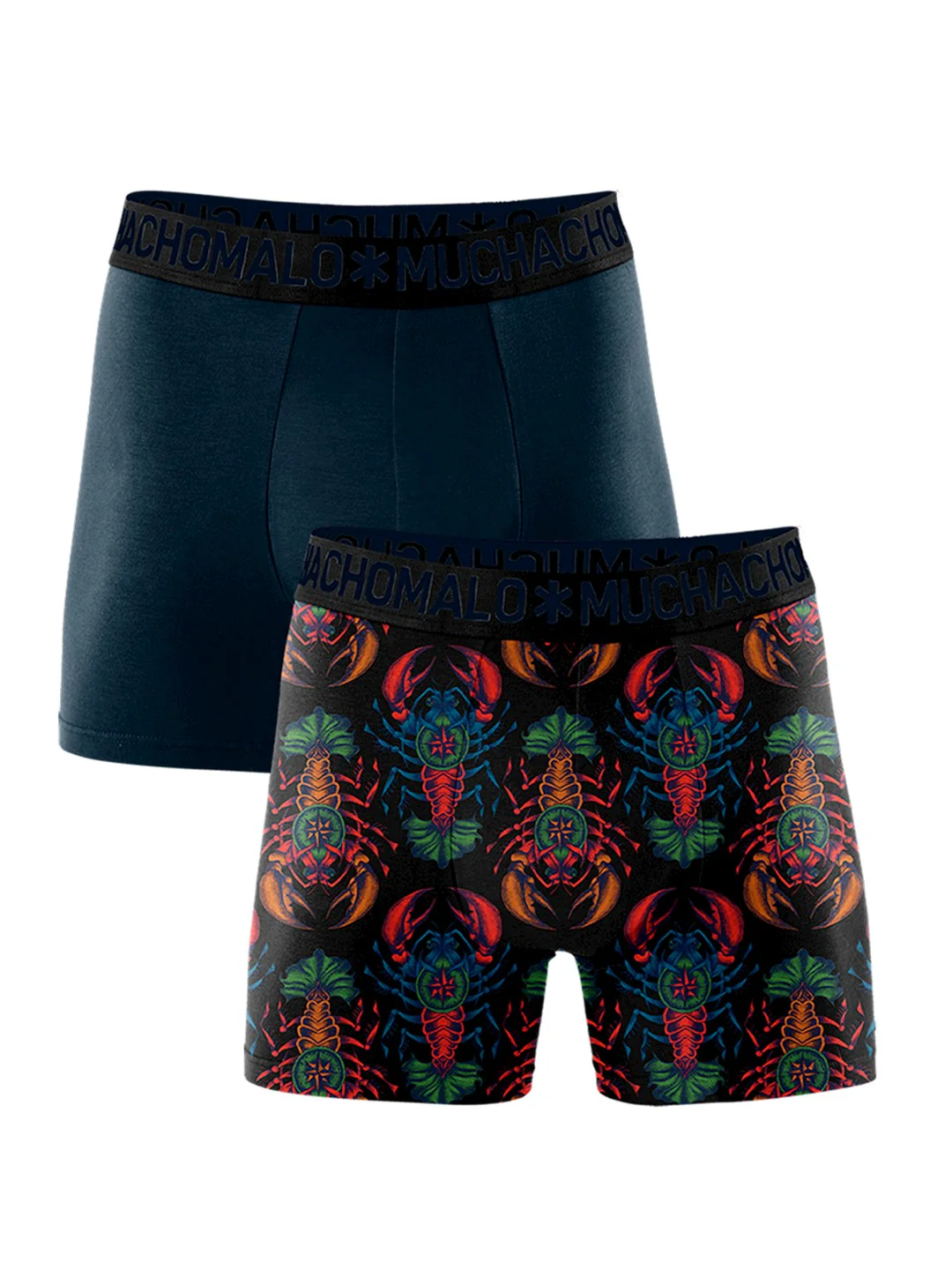 2 - Pack Lobster Bamboo Short LOBST1132 01 Print/Navy