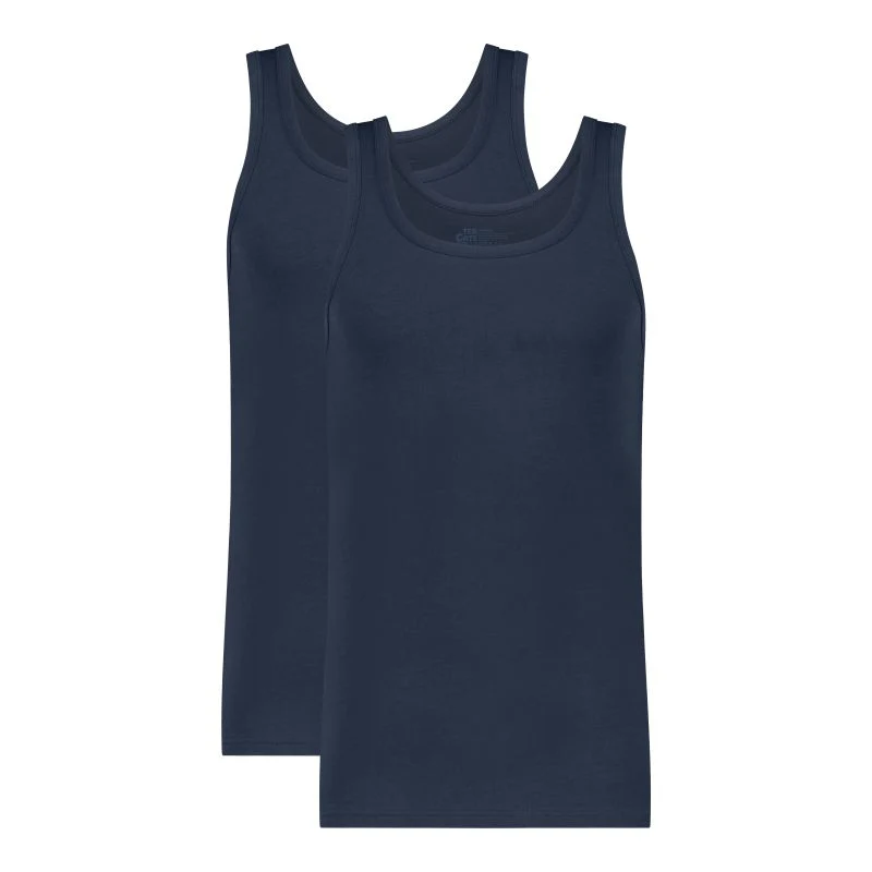 2 - Pack Men Basic Singlet 32324 159 Navy