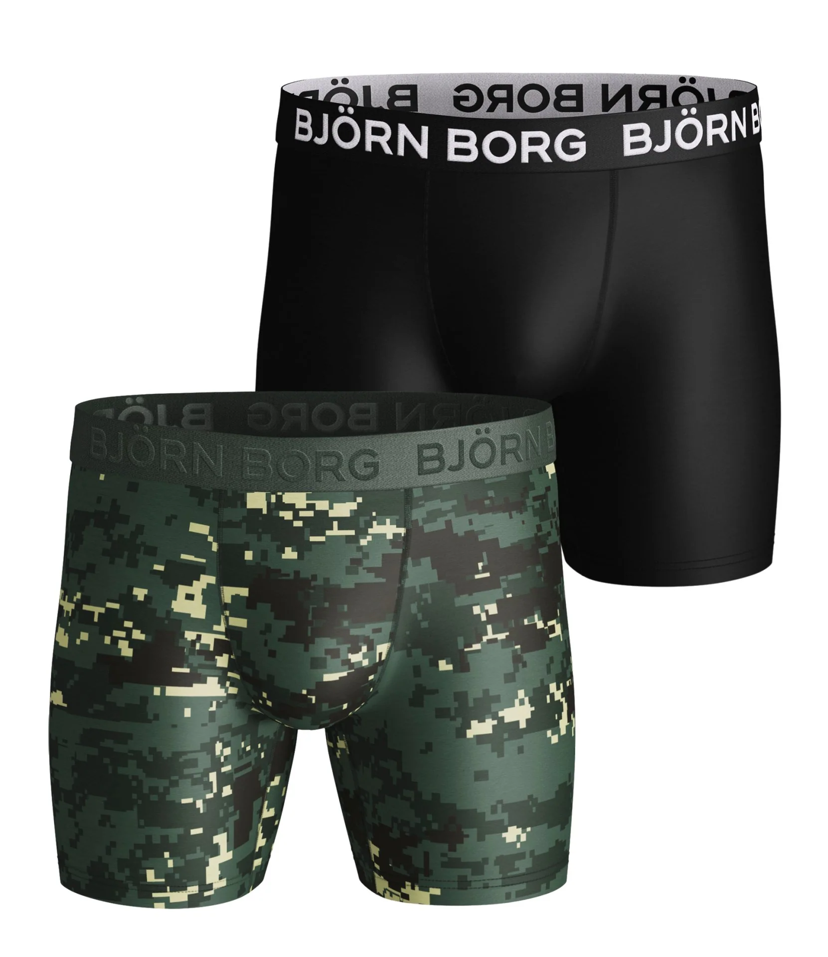 2 - Pack Mircofiber Digital Woodland Per Shorts 2111-1143 81461 Duck Green