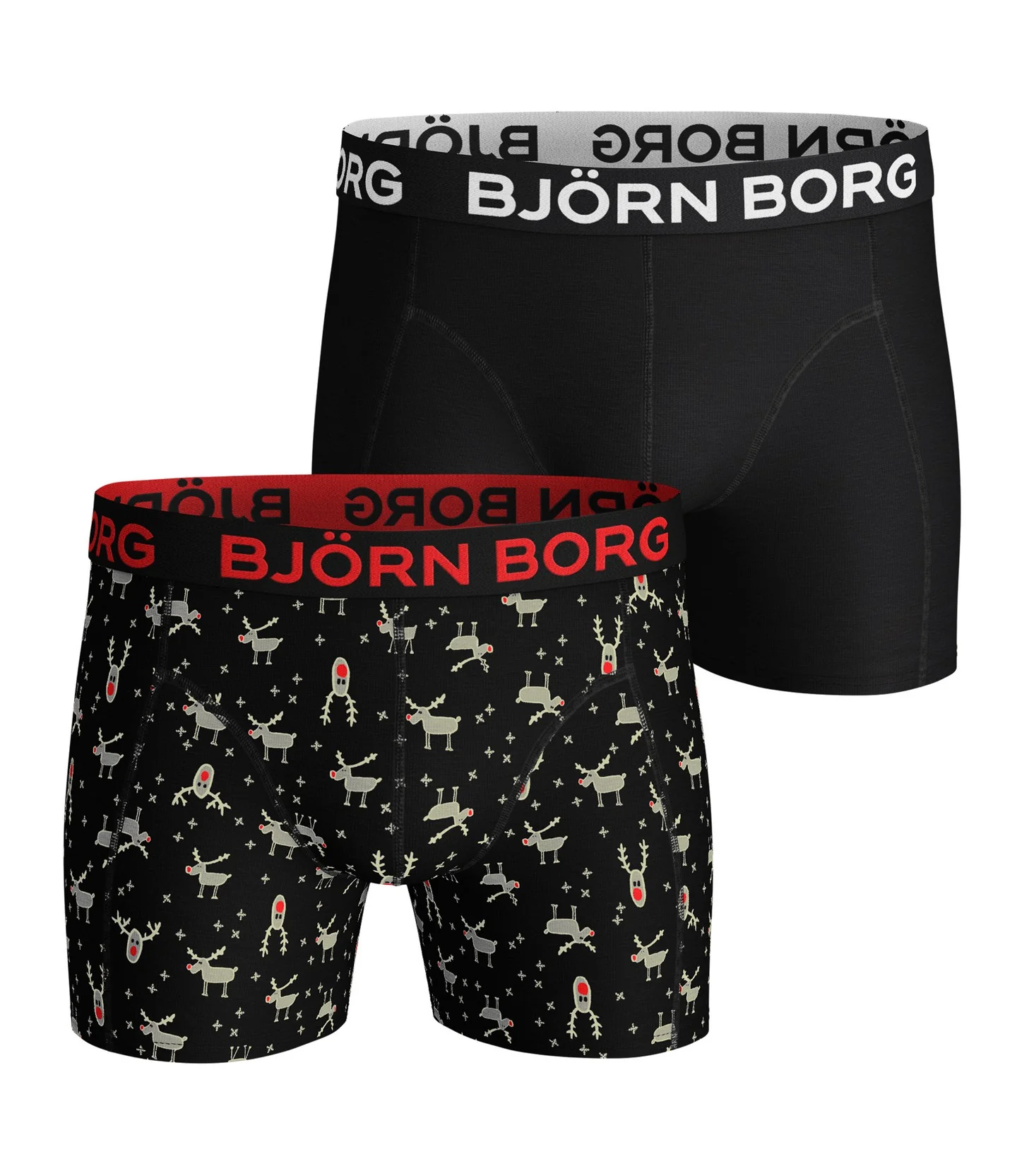 2 - Pack Reindeer X-mas Boxer 1941-1163 90651 Black Beaty