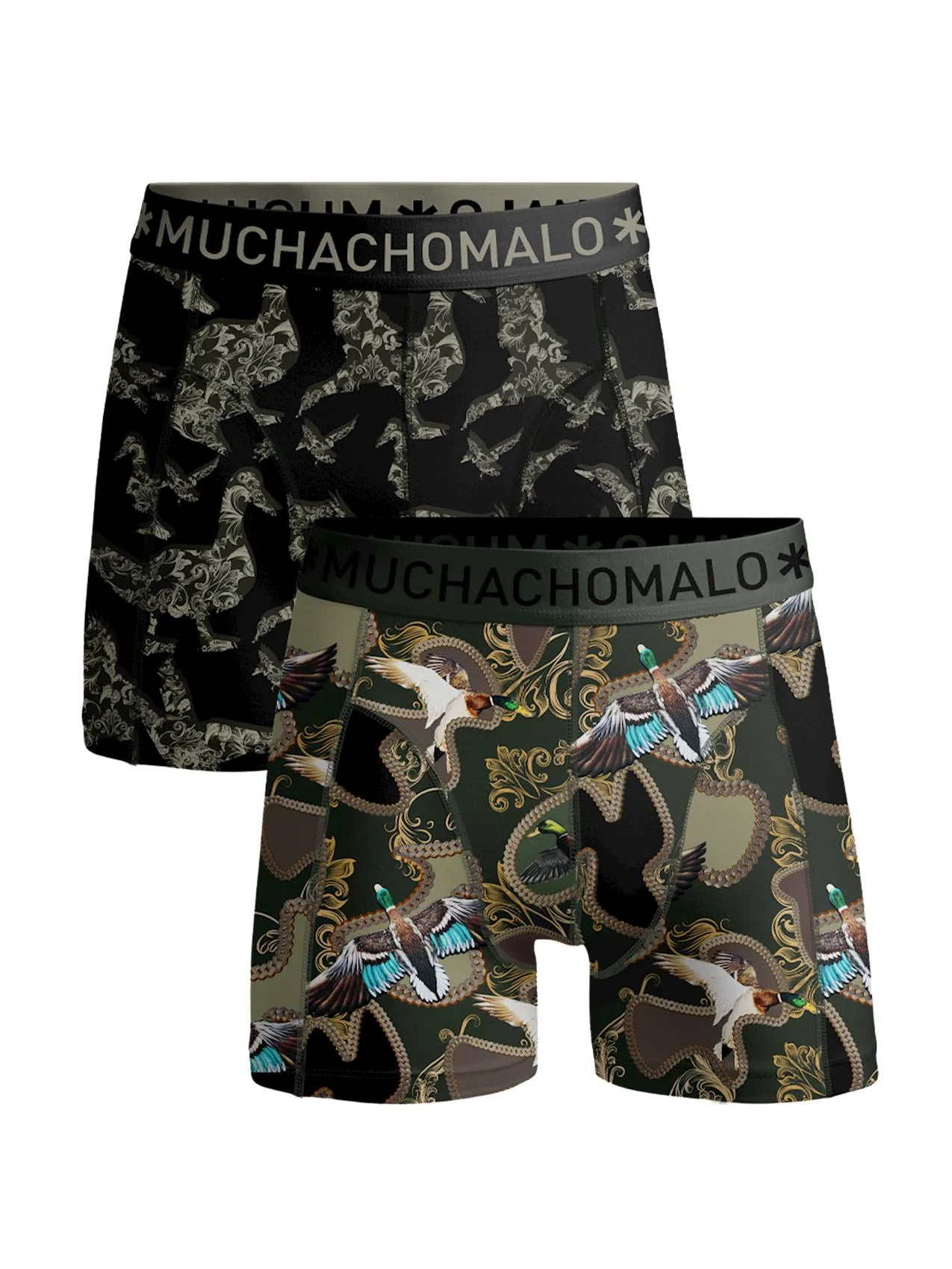 2 - Pack Shorts Man Duck  MANDUCK1010 04 Print/Green