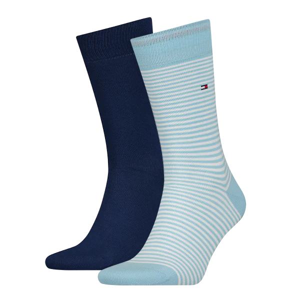 2 - Pack Small Stripe Sok 342029001 003 light blue
