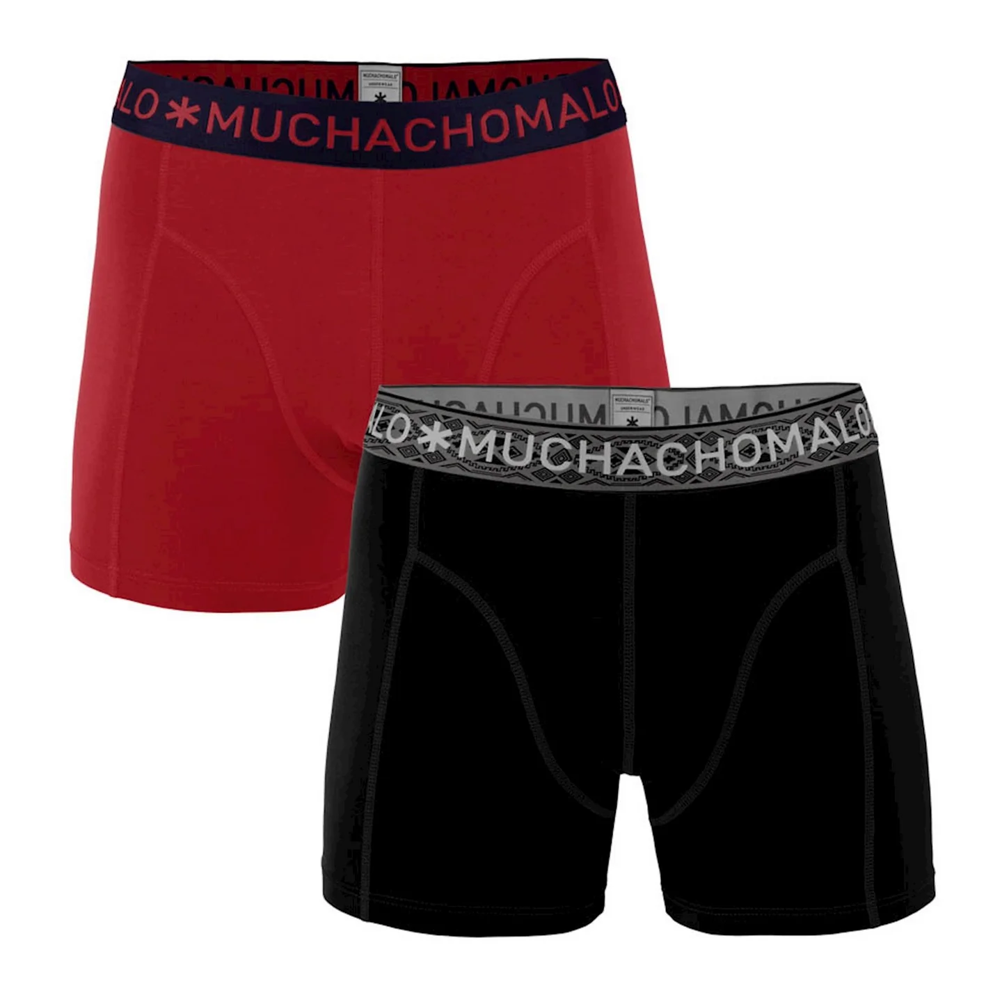 2 - Pack Solid Boxer 1010SOLID 303 DarkBlue/Red