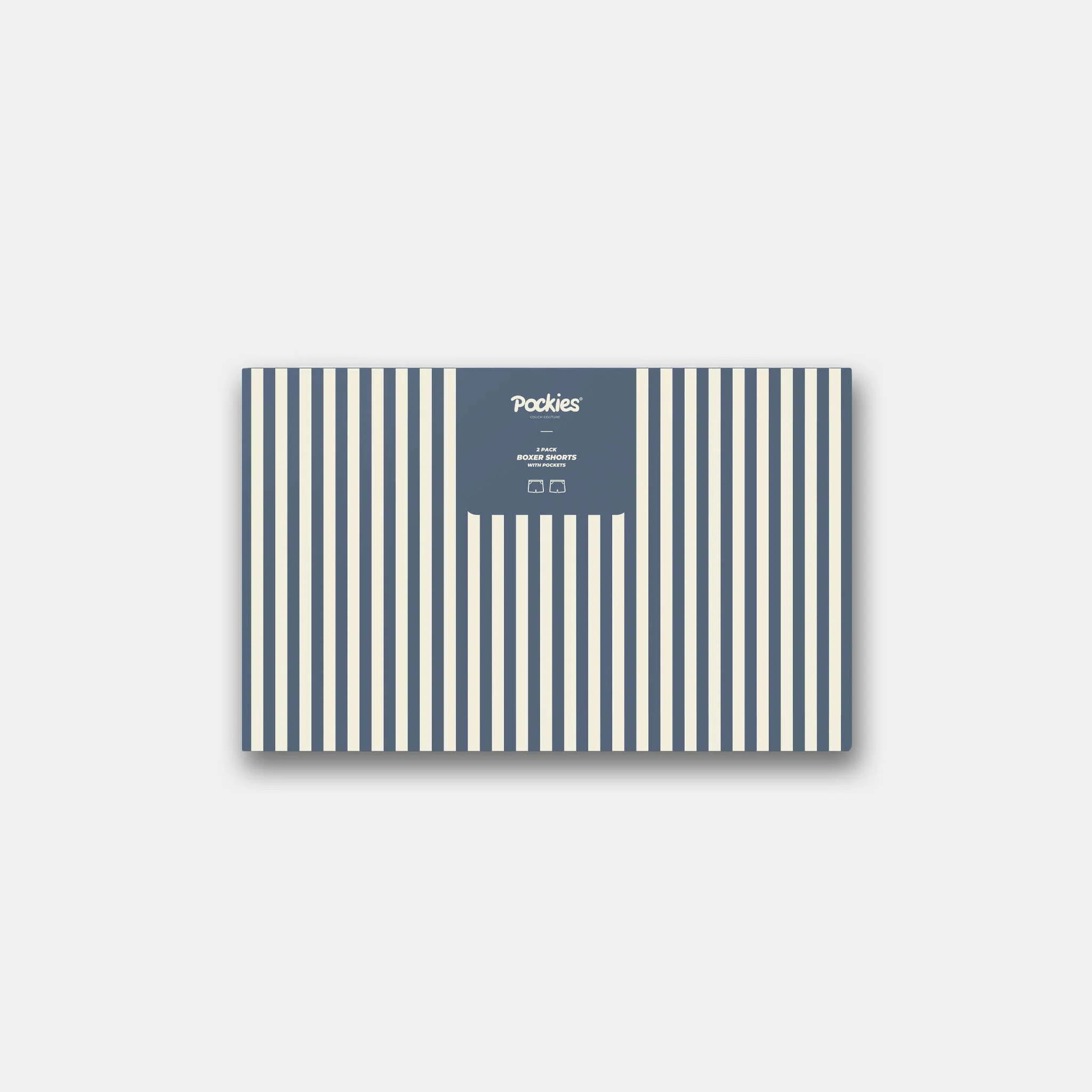 2 - Pack - Striped Boxers 2GB-STR 400 Blue - Image 2