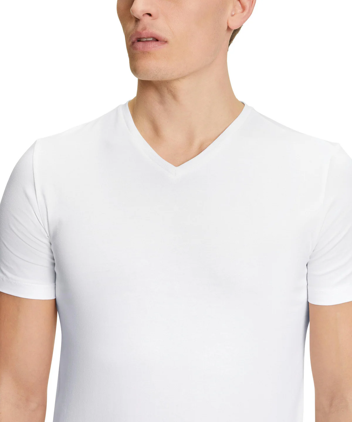 2 - Pack T- Shirt V-Hals Heren Daily Comfort 68107 2000 white - Image 3