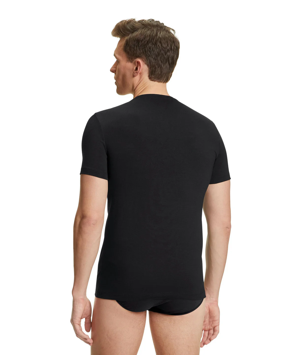 2 - Pack T- Shirt V-Hals Heren Daily Comfort 68107 3000 black - Image 2