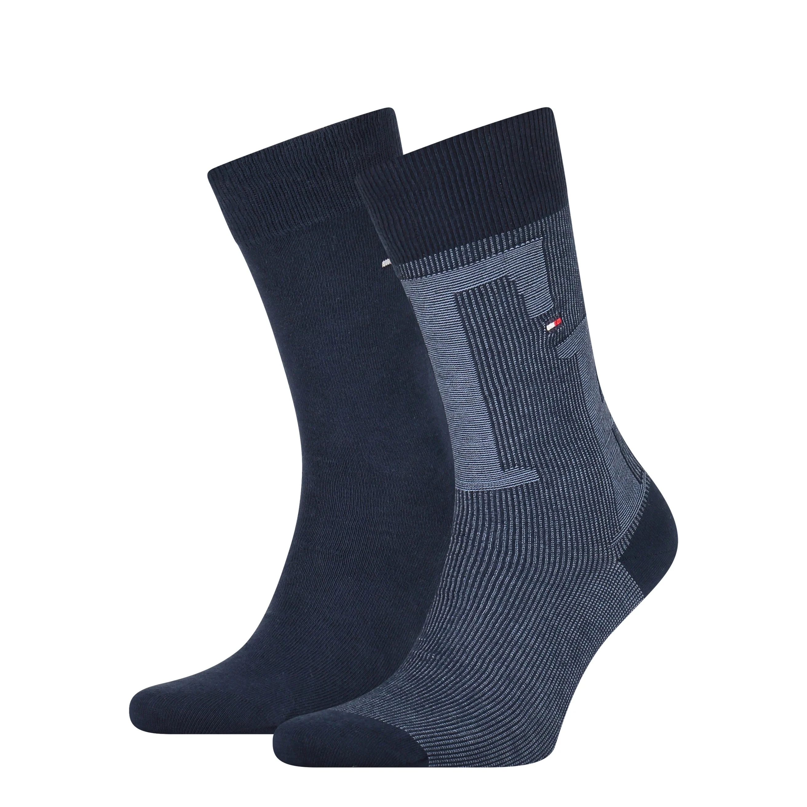 2 - Pack TH Rib Sock 100002648 004 navy