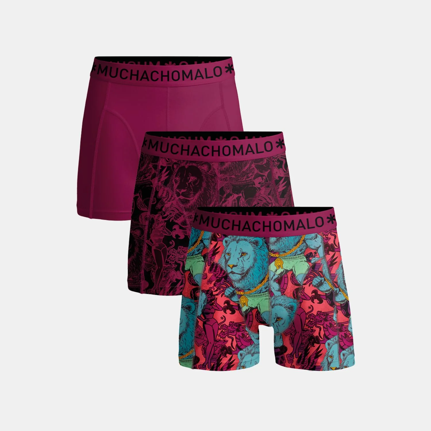 3 - Pack Boxershorts U-KINGTAT1010 01 Print/Print/Pink