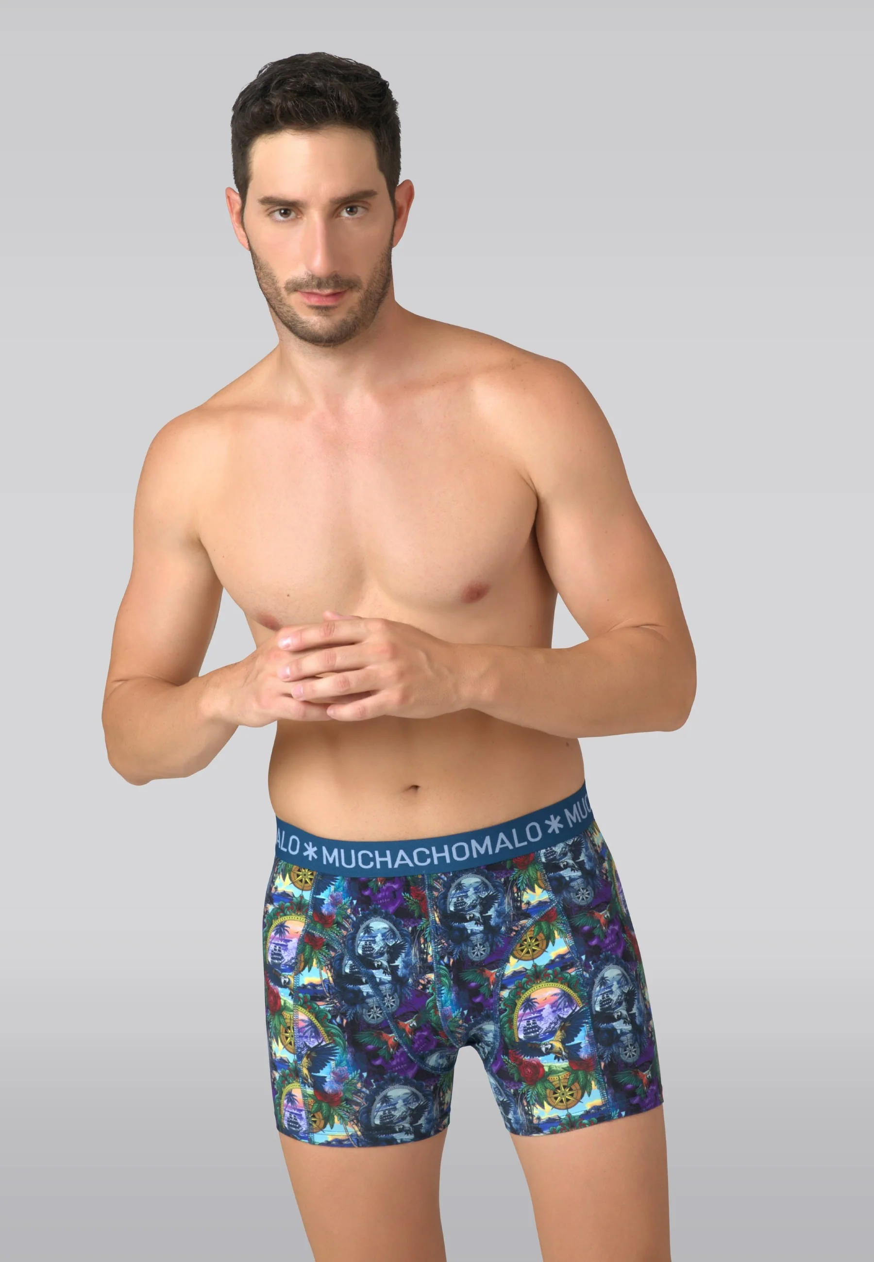 3 - Pack Boxershorts U-PIRATEPARROT1010 01 Print/Print/Blue - Image 3