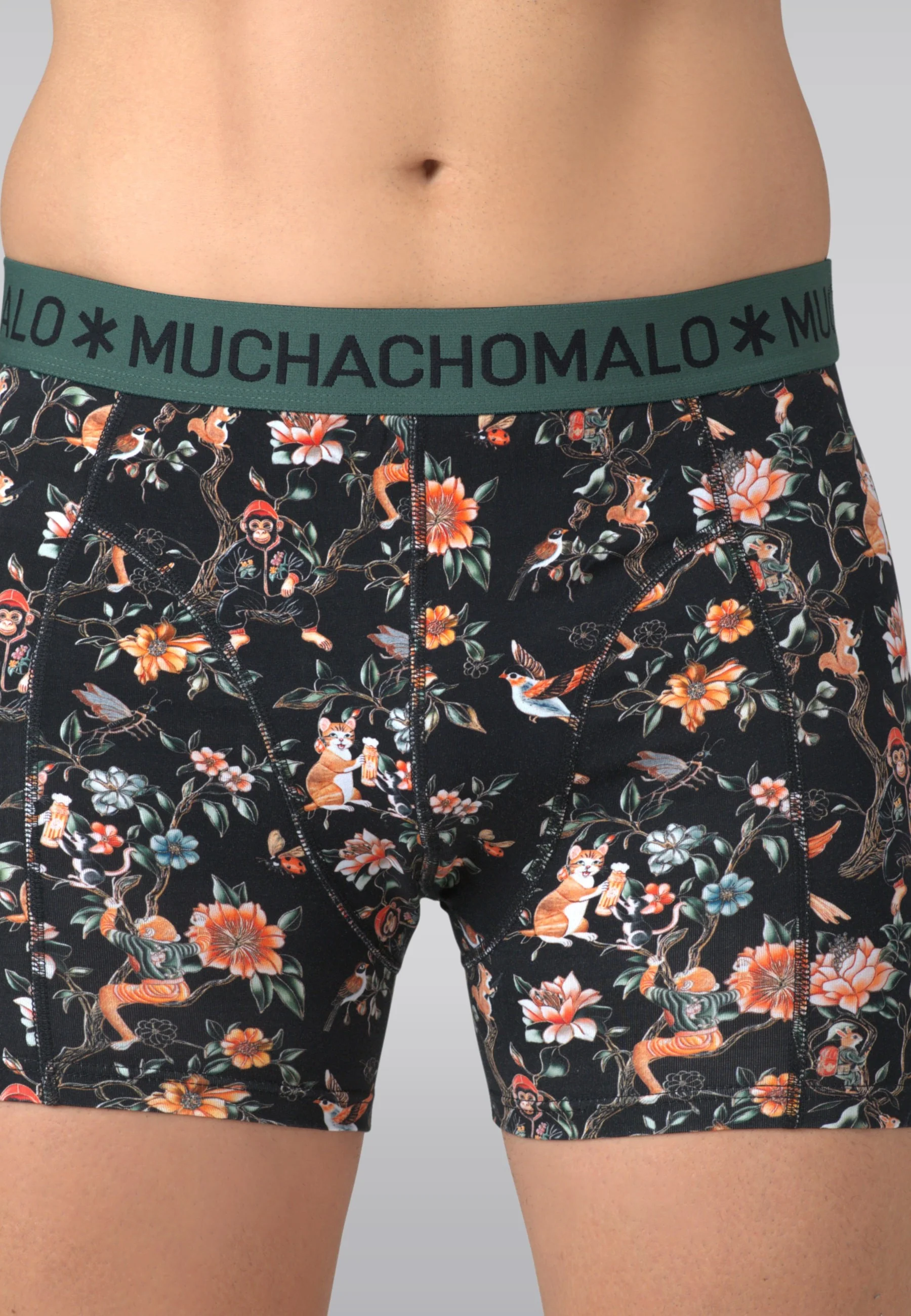 3 - Pack Boxershorts U-TREEFRIENDS1010 01 Print/Print/Green - Image 2