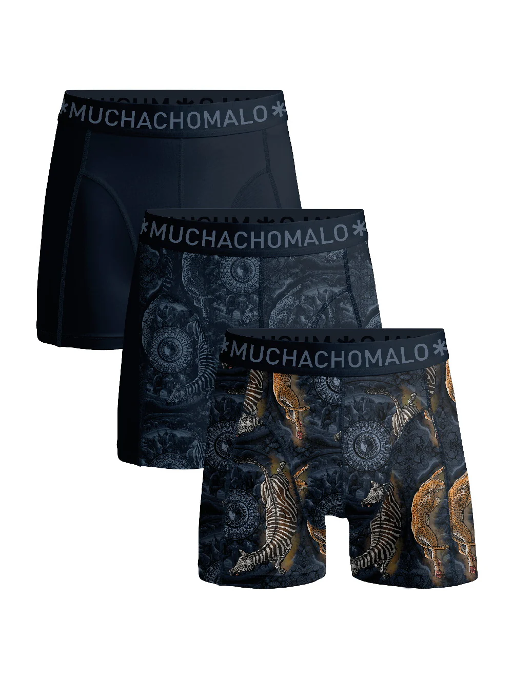 3 - Pack Circle Of Life Boxers U-CIRCLEOFLIFE1010 01 Print/Print/Blue