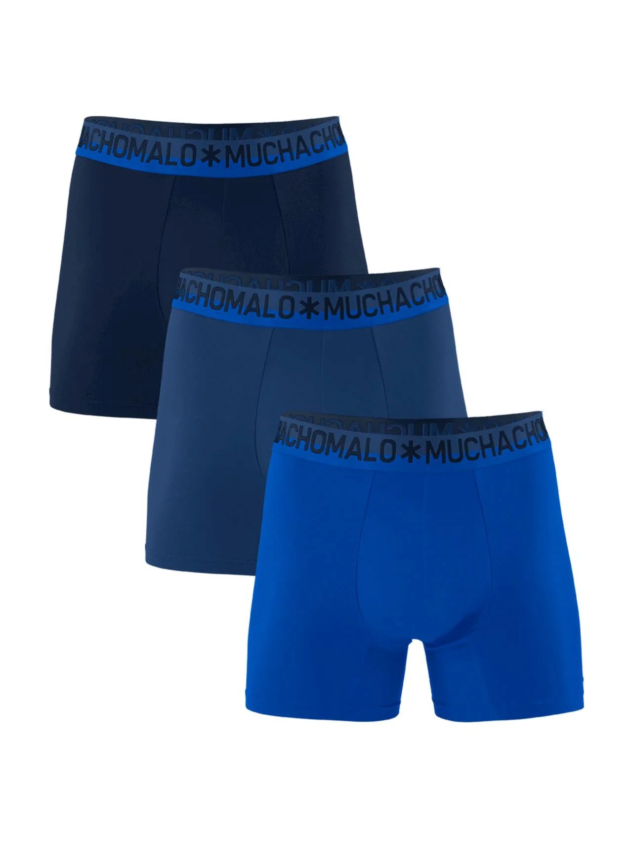 3 - Pack Cotton Solid COTTON1132 61 Blue/Blue/Blue