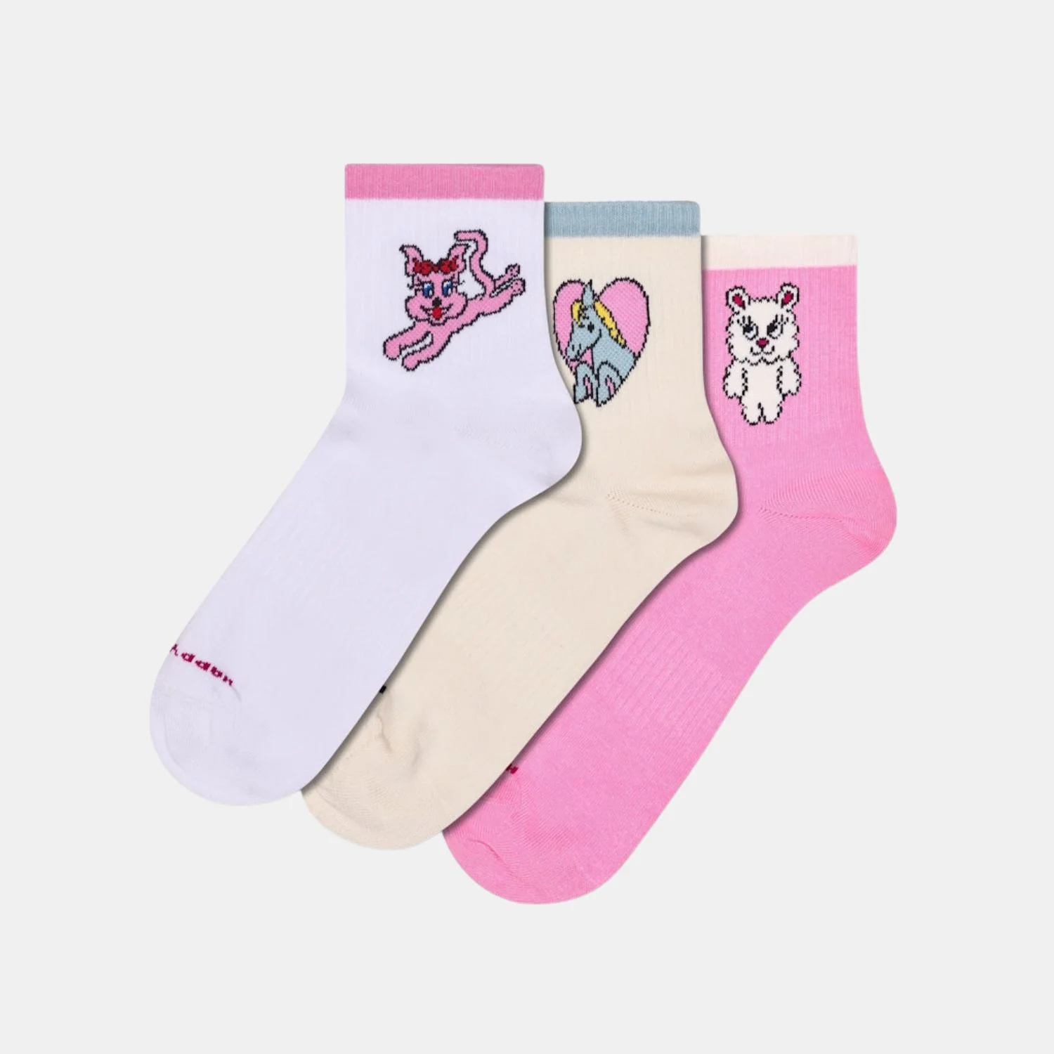 3 - Pack Cuties Mini Crew Sock P005643 1000 1000