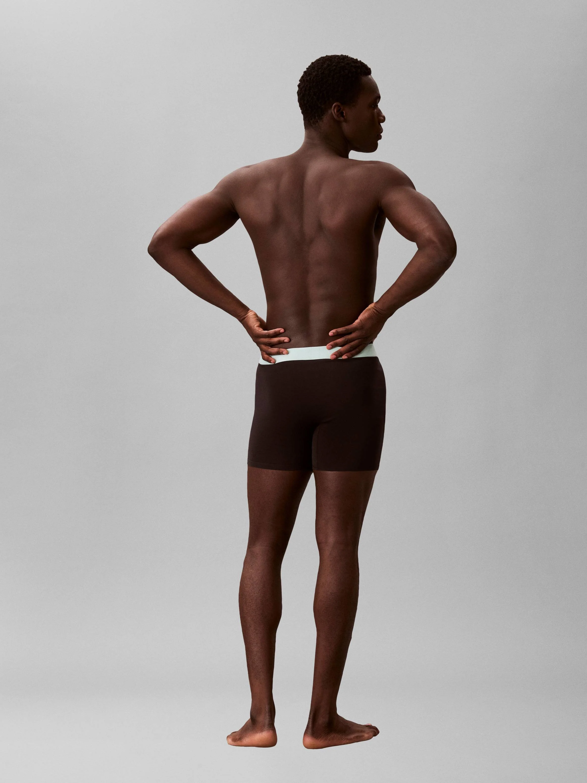 3 - Pack ICON Cotton Strech  Boxer Brief LV00NB4394 3ZG BLACK - Image 5