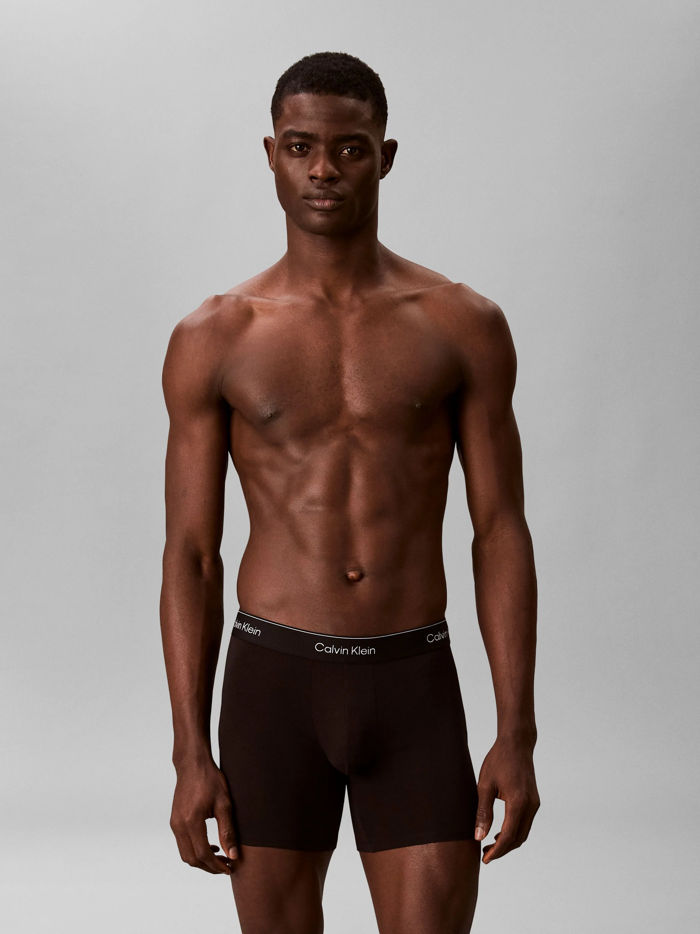 3 - Pack ICON Cotton Strech  Boxer Brief LV00NB4394 40I BLACK - Image 5