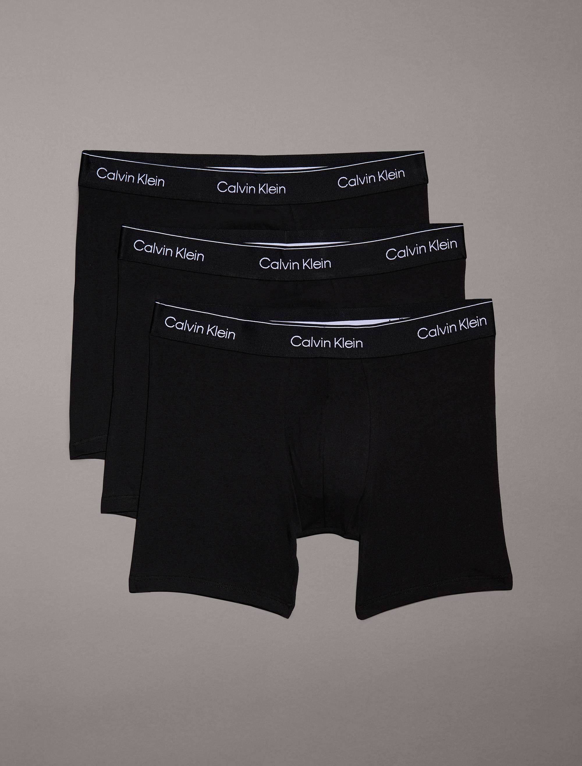 3 - Pack ICON Cotton Strech  Boxer Brief LV00NB4394 TM6 BLACK