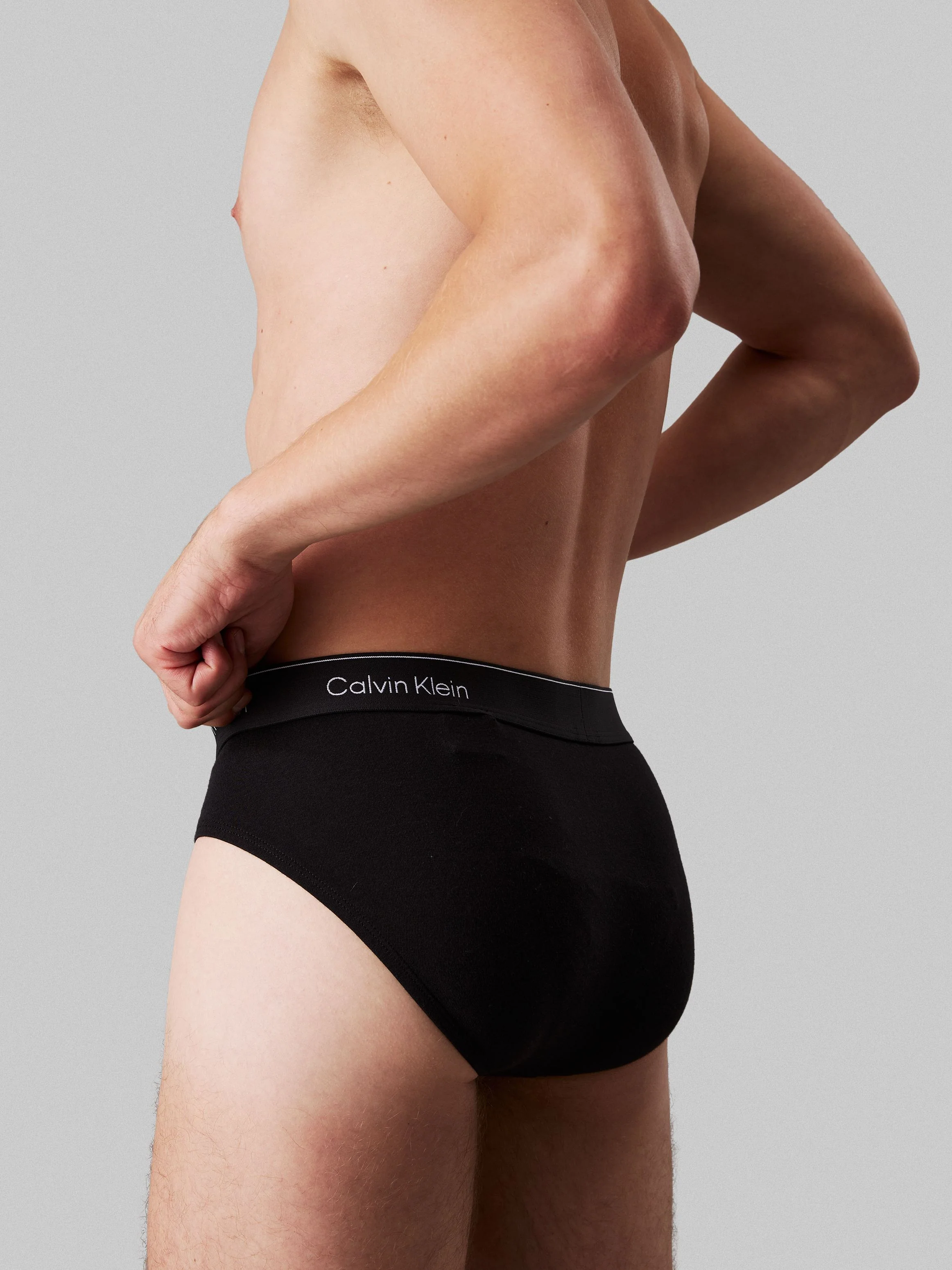 3 - Pack ICON Cotton Strech Hip Briefs LV00NB4388 W8O BLUE - Image 2