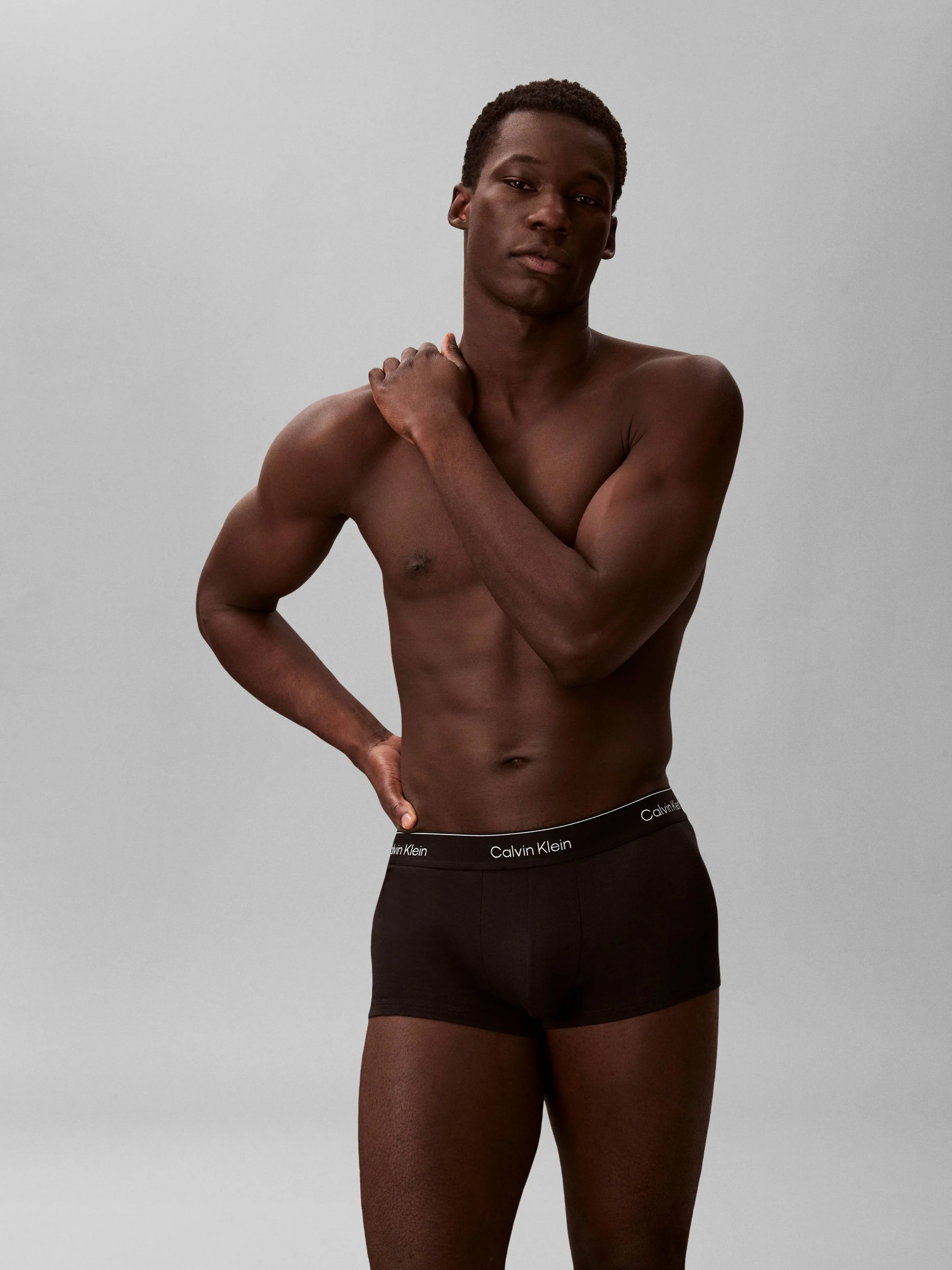3 - Pack ICON Cotton Strech Low Rise Trunk LV00NB4389 3ZG BLACK - Image 4
