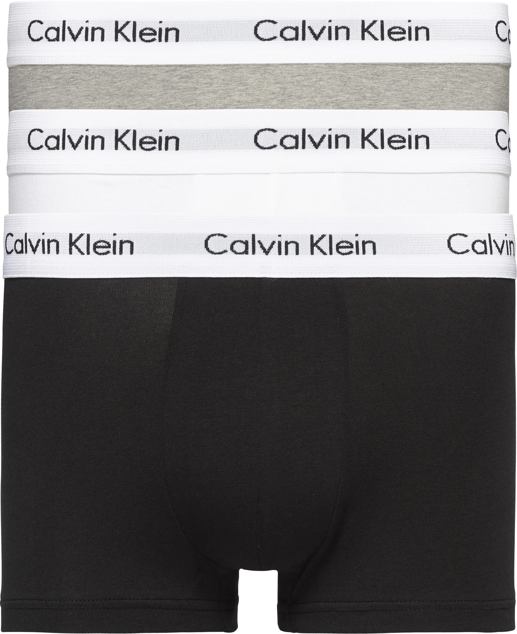 3 - Pack Low Rise Trunk 0000U2664G 998 Grey/Black.White