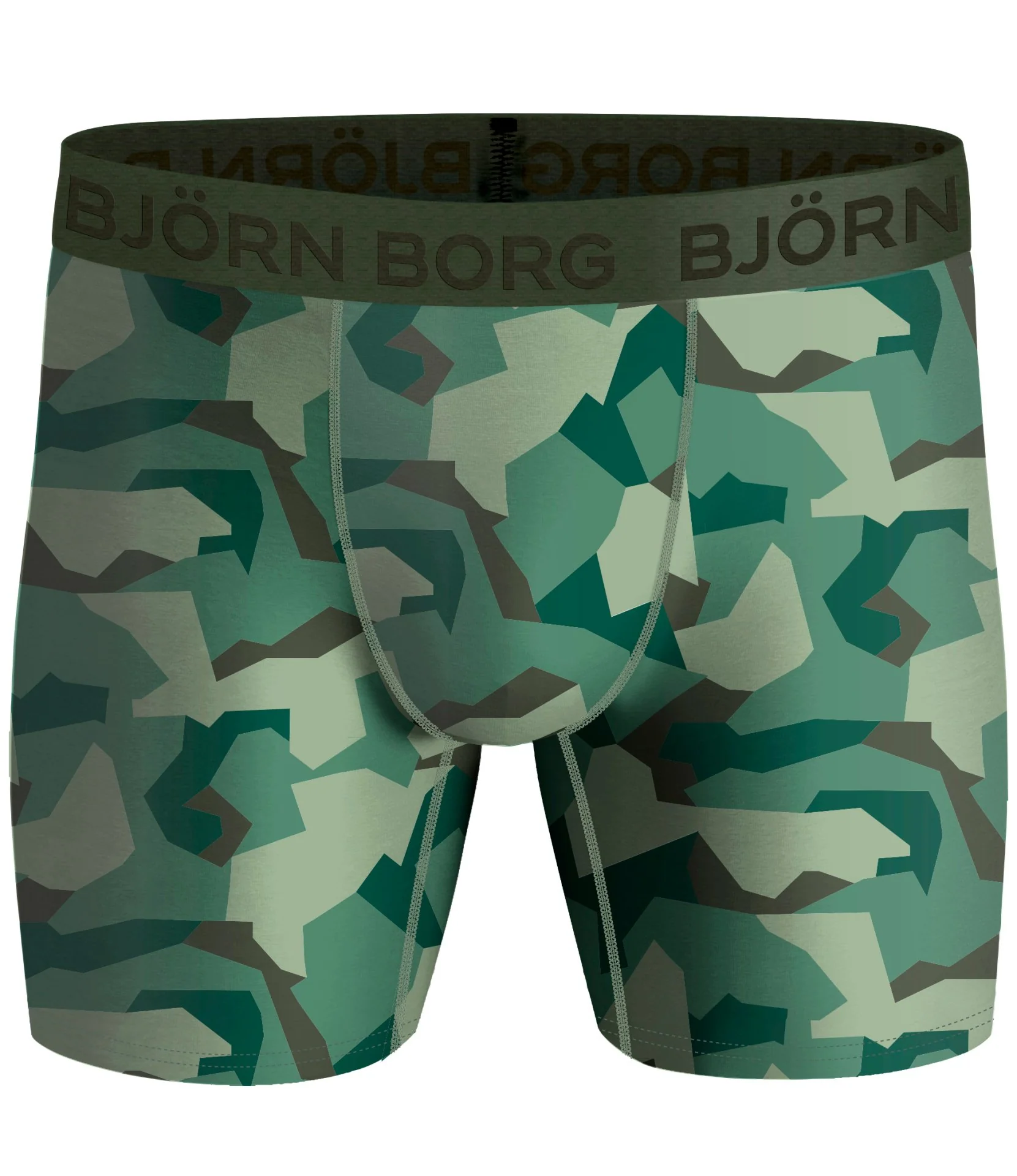 3 - Pack Micro Nordic Camo Per Shorts 2121-1155 81461 Duck Green - Image 2