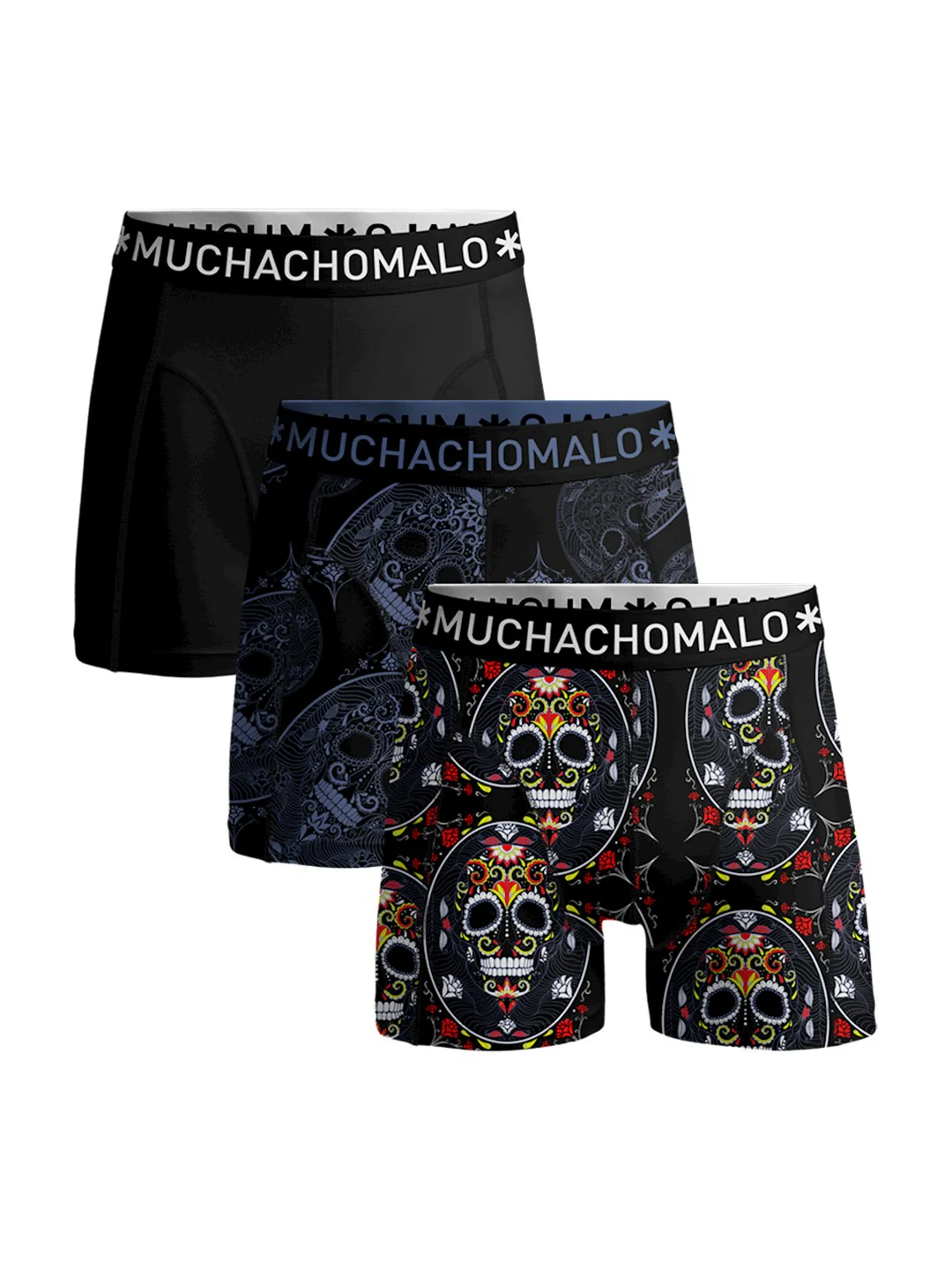 3 - Pack Muerto Short MUERTO1010 01U Print/Print/Navy