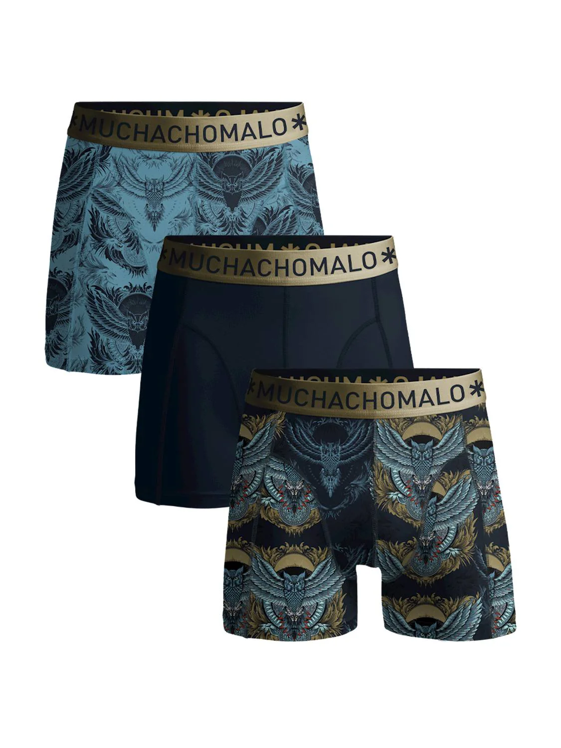 3 - Pack Niteowl Boxer U-NITEOWL1010 01 Print/Solid