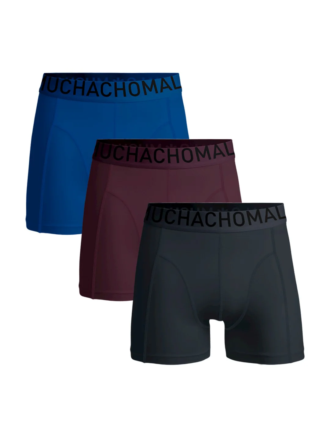 3 - Pack Solid SOLID1010-3X 342 Navy/Aubergine/Light Blue
