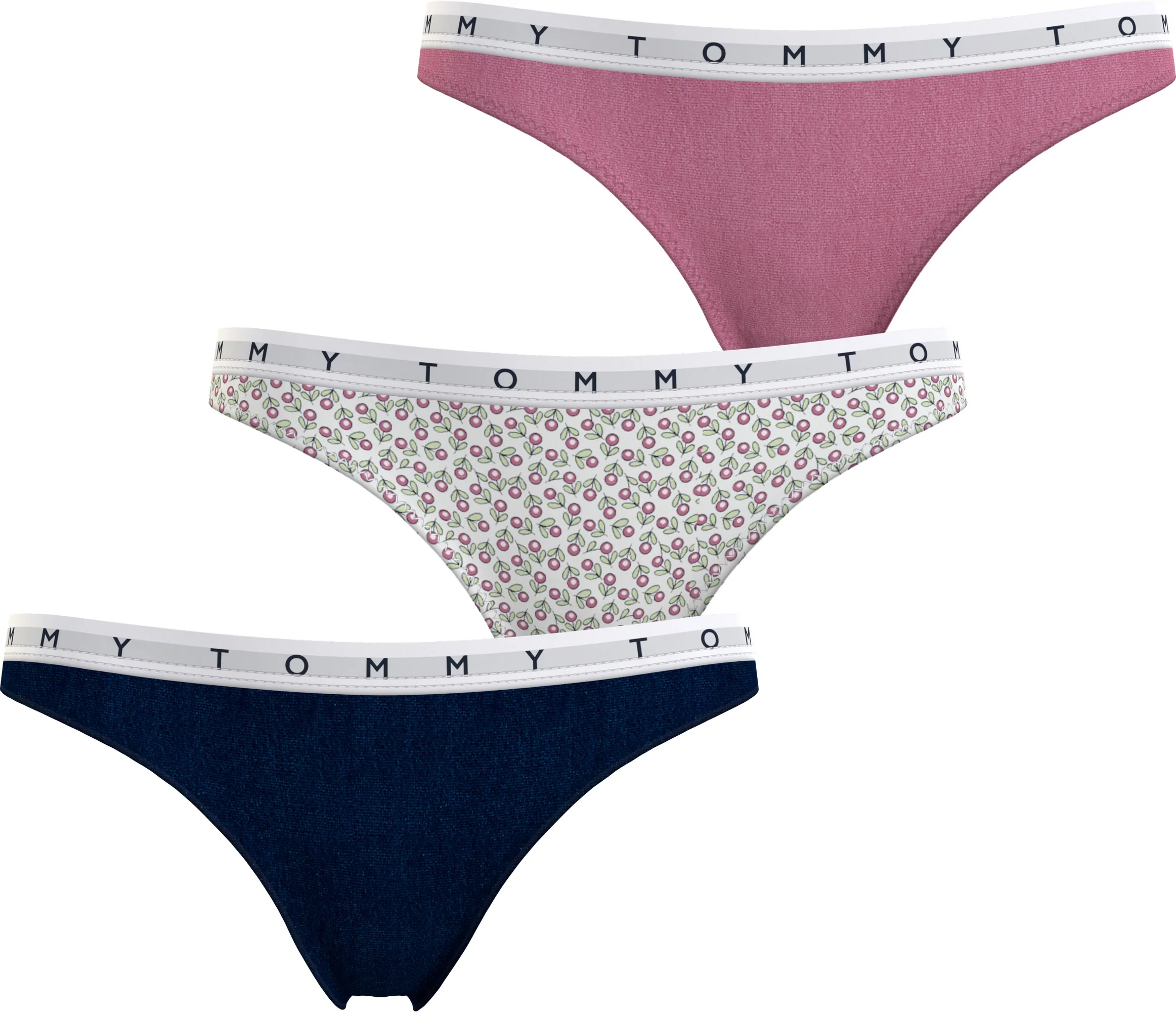 3 - Pack String Print UW0UW02521 0VU Sky/Floral/Pink